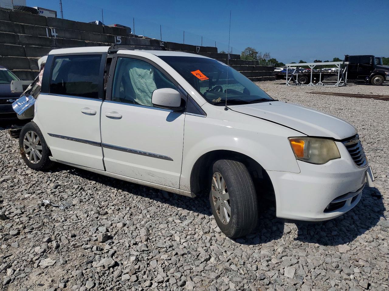 2014 Chrysler Town & Country Touring Белый vin: 2C4RC1BG7ER159853