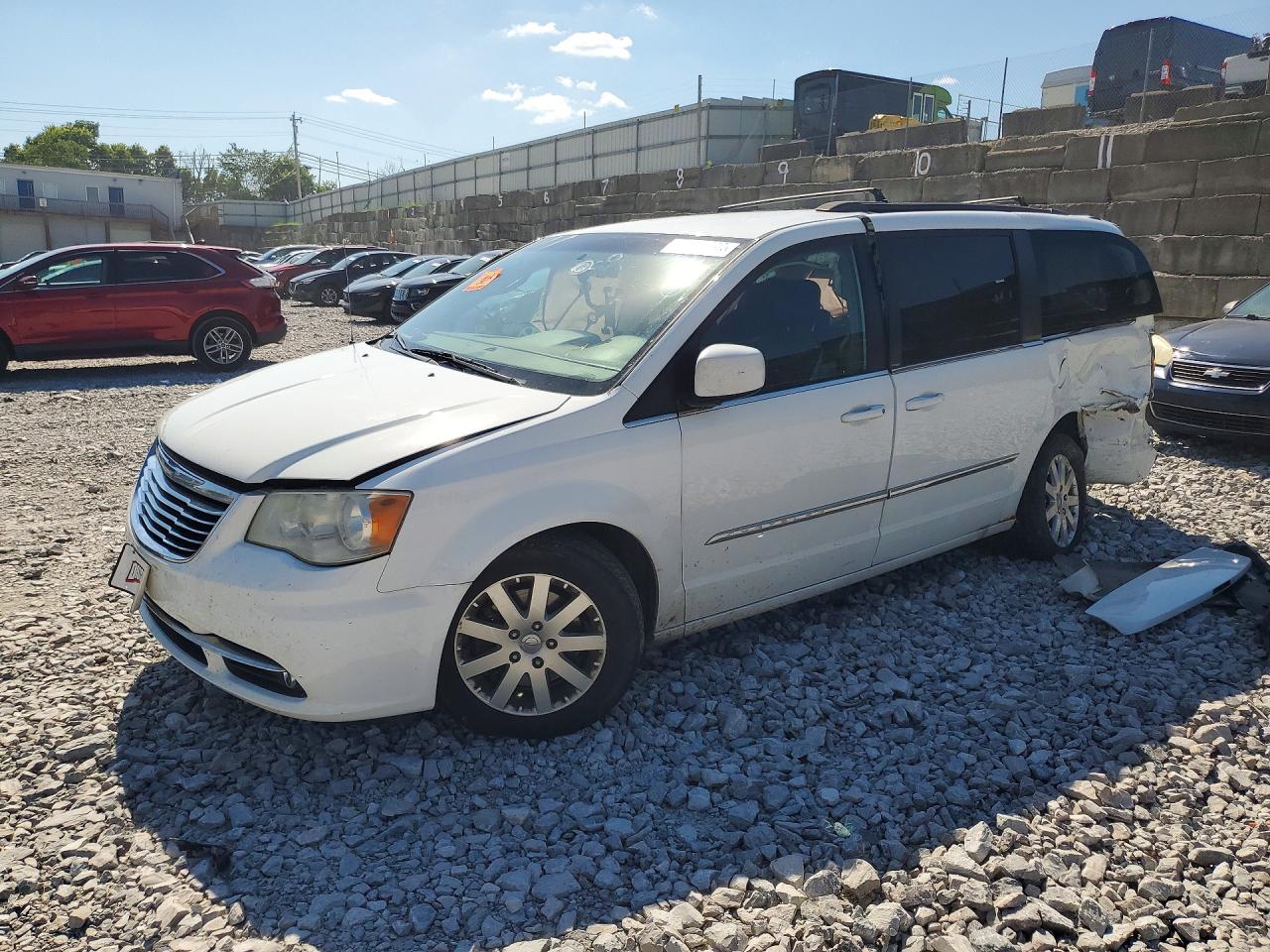 2014 Chrysler Town & Country Touring White vin: 2C4RC1BG7ER159853