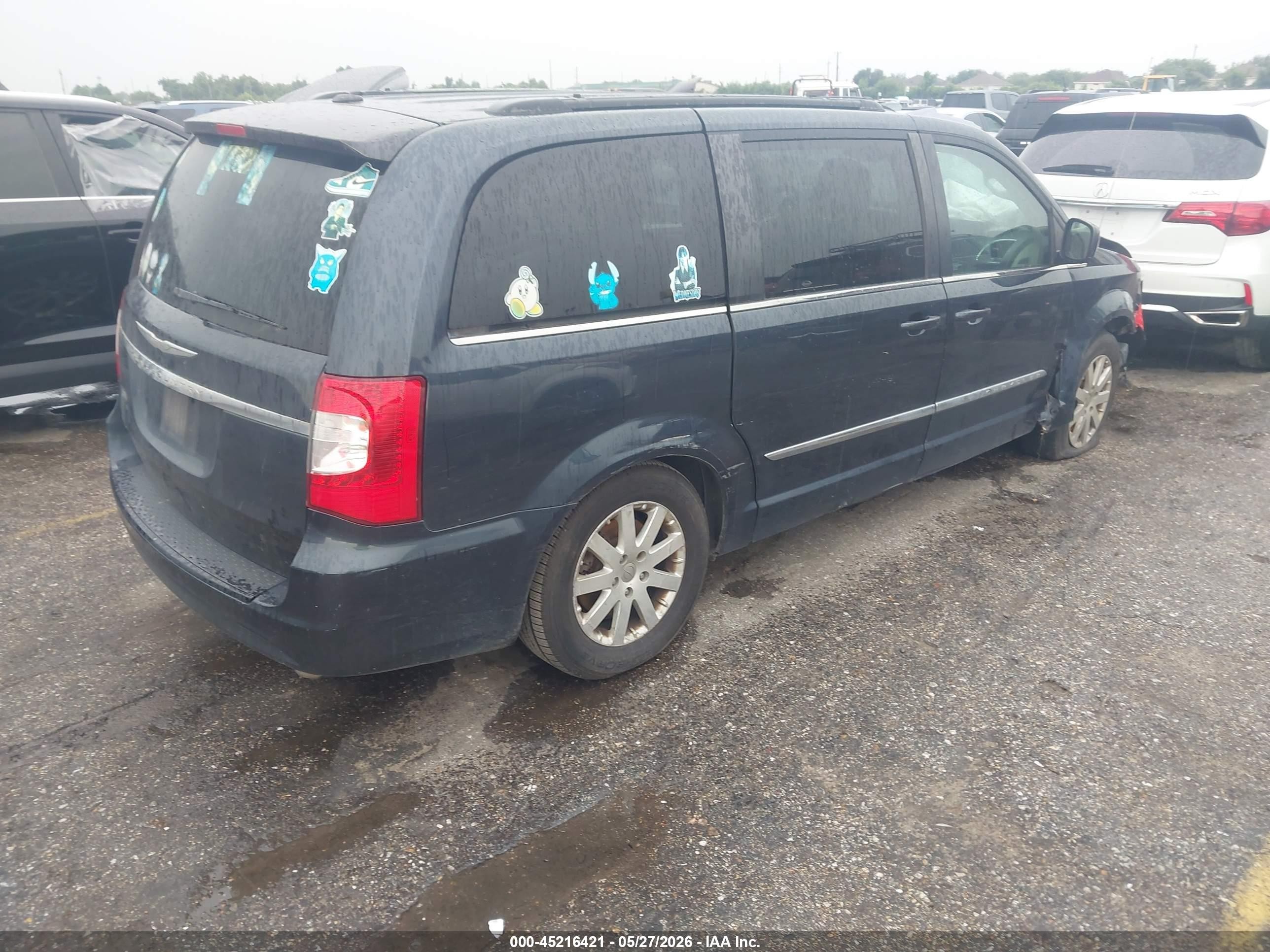 2014 Chrysler Town & Country Touring Black vin: 2C4RC1BG7ER160727