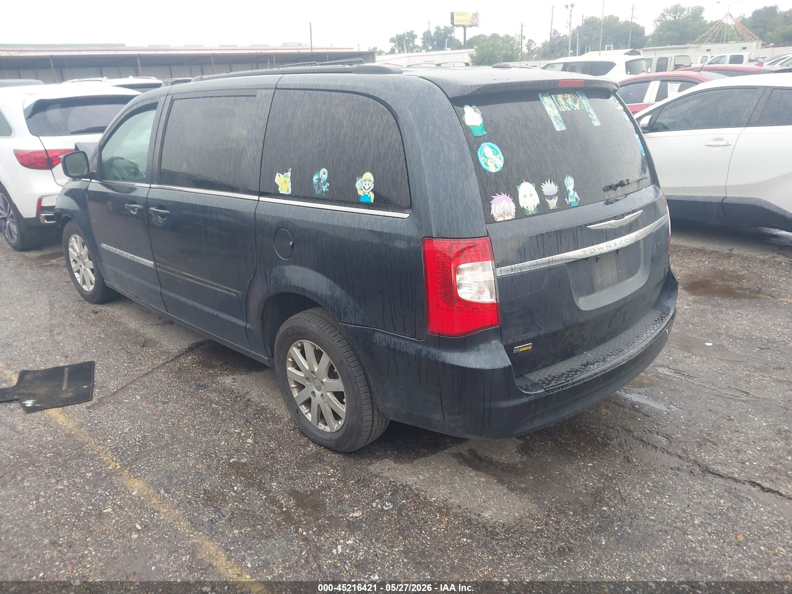2014 Chrysler Town & Country Touring Black vin: 2C4RC1BG7ER160727