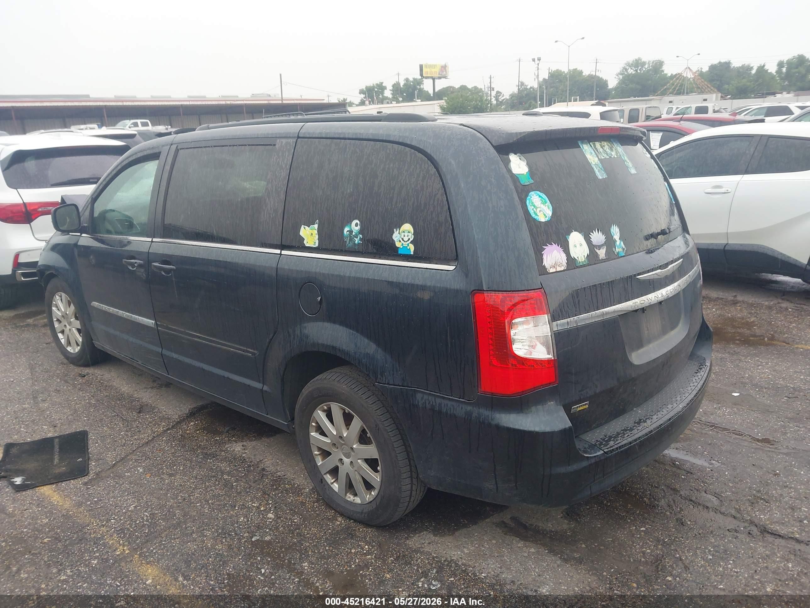2014 Chrysler Town & Country Touring Black vin: 2C4RC1BG7ER160727