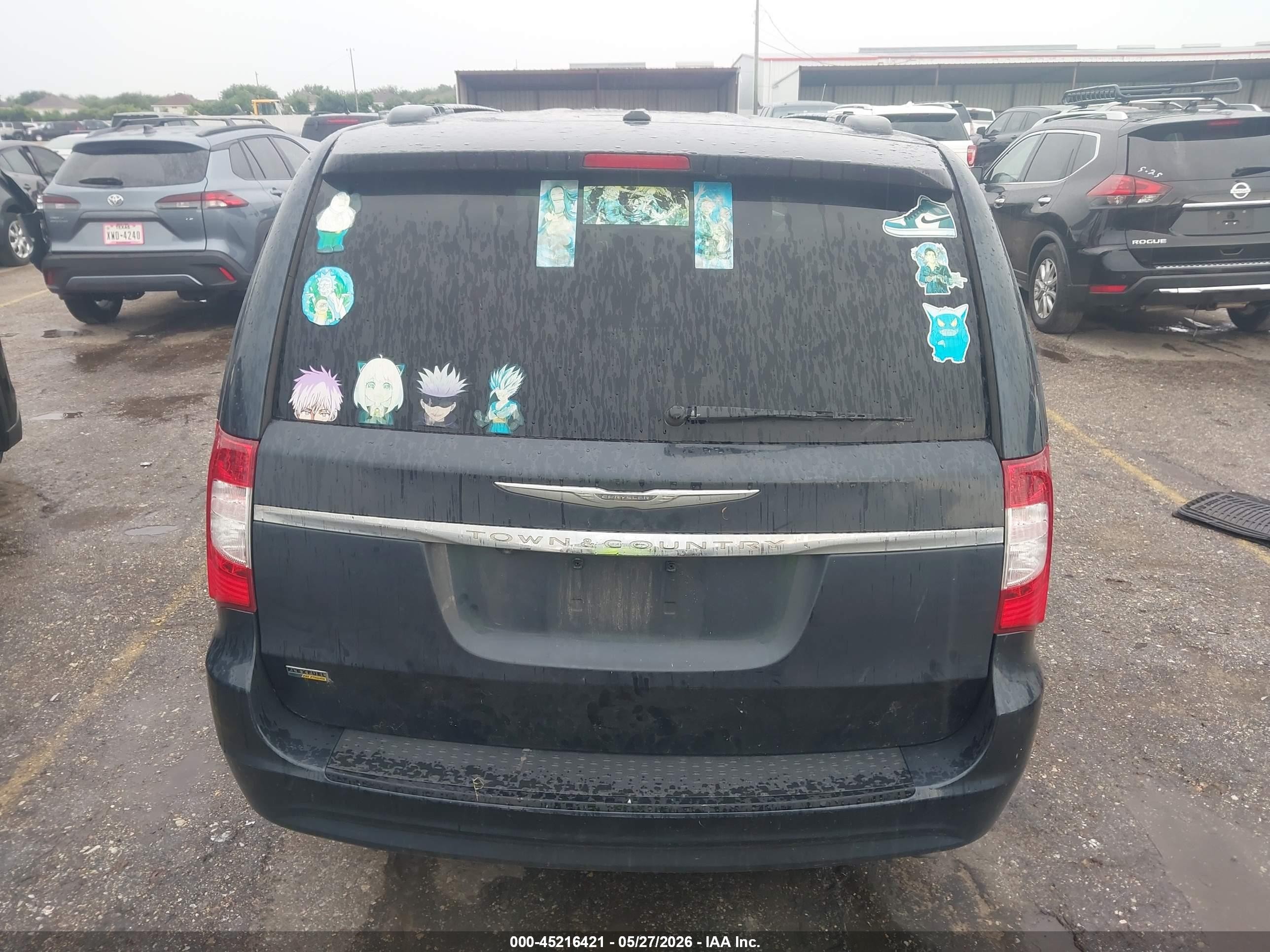 2014 Chrysler Town & Country Touring Black vin: 2C4RC1BG7ER160727