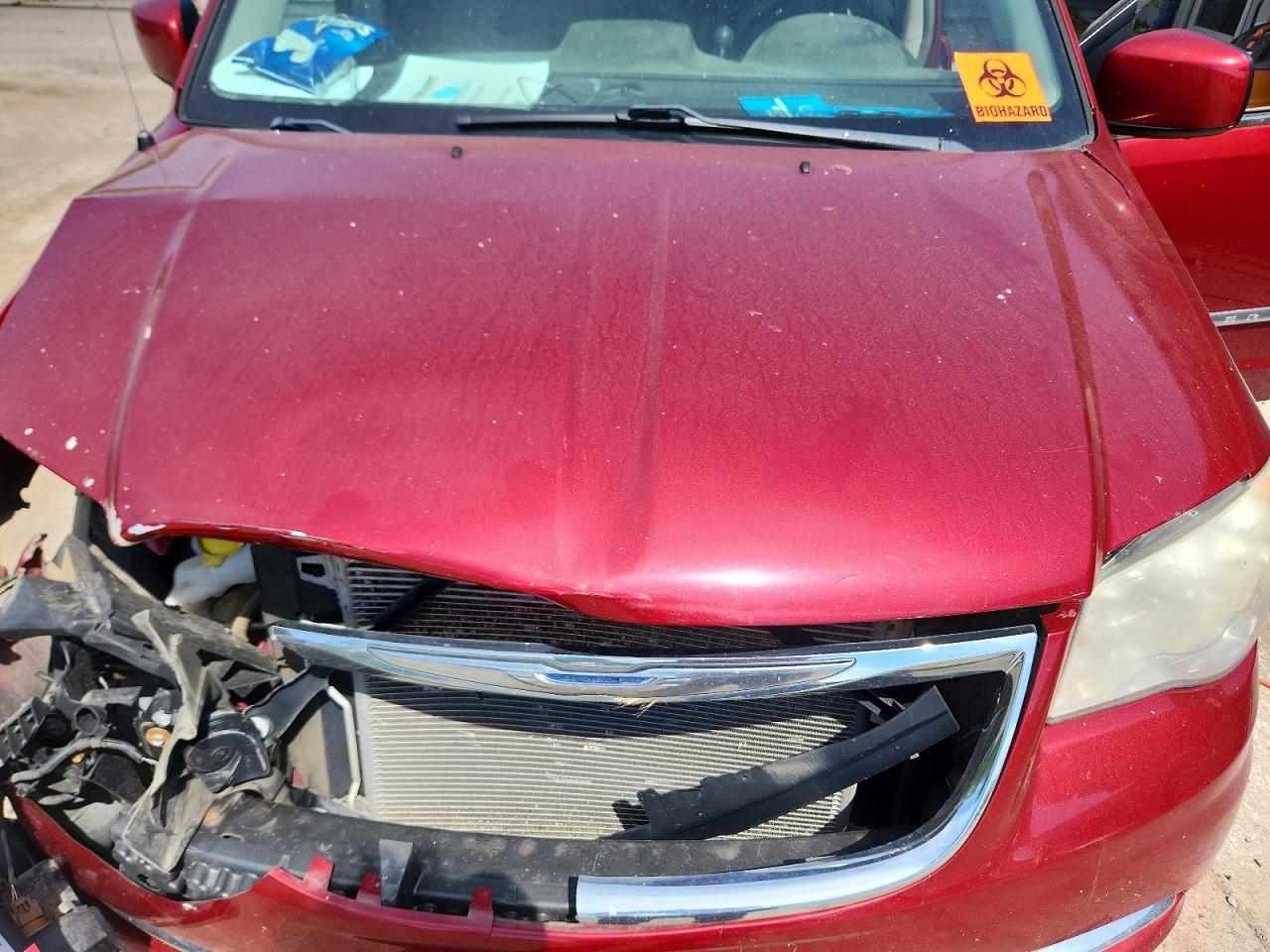 2014 Chrysler Town & Country Touring Burgundy vin: 2C4RC1BG7ER220747
