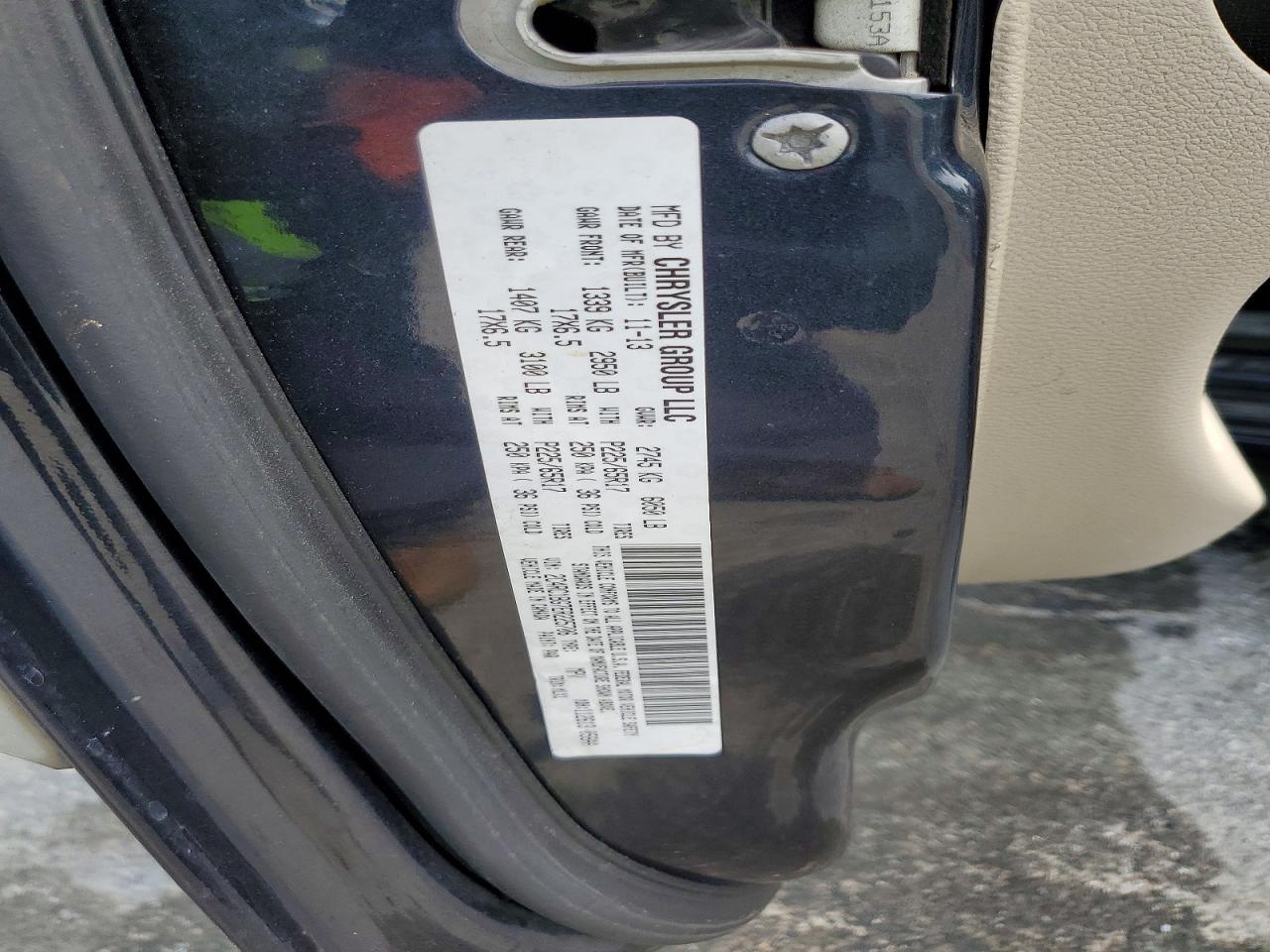 2014 Chrysler Town & Country Touring Black vin: 2C4RC1BG7ER225706
