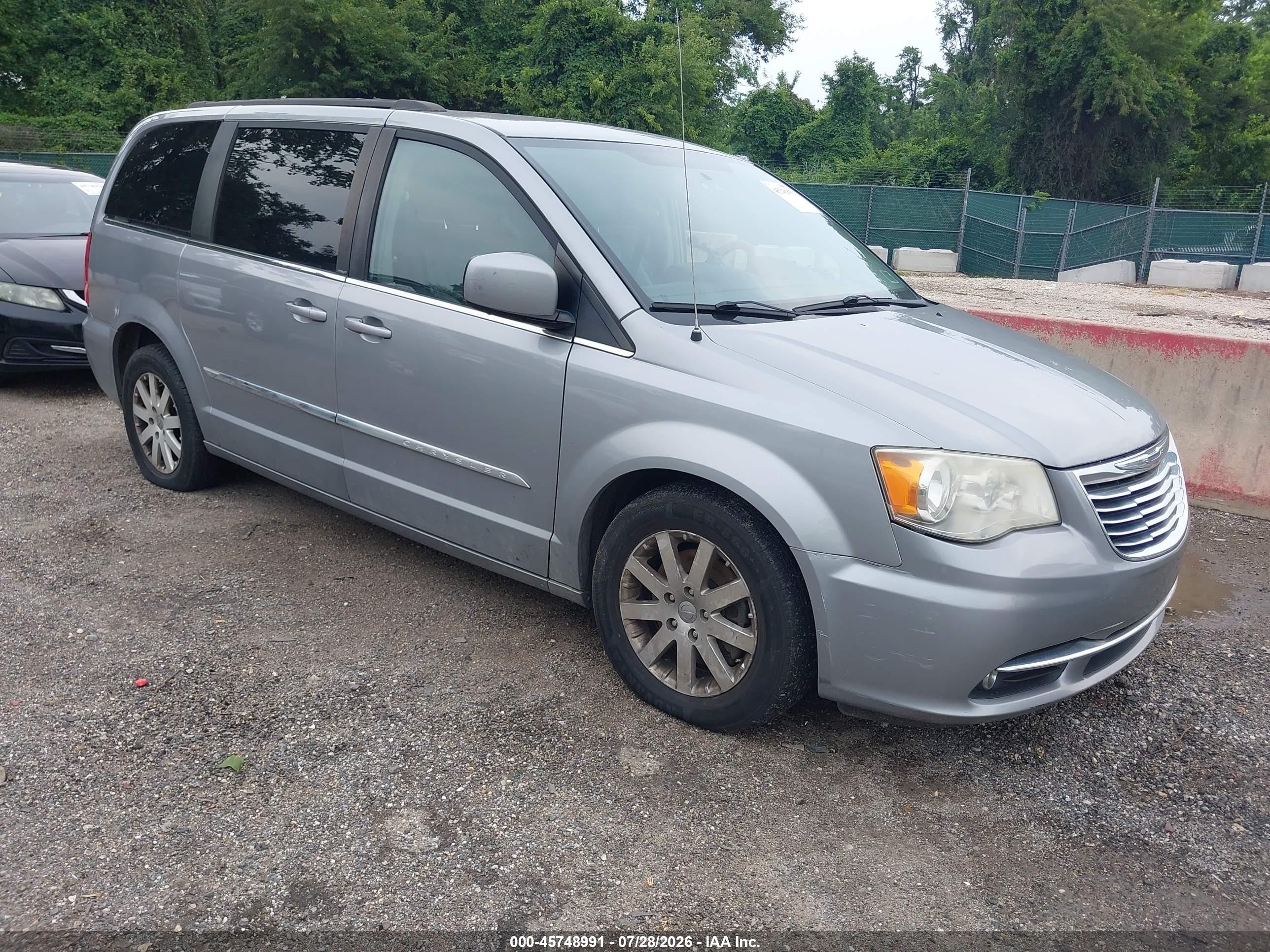 2014 Chrysler Town & Country Touring Красный vin: 2C4RC1BG7ER270791