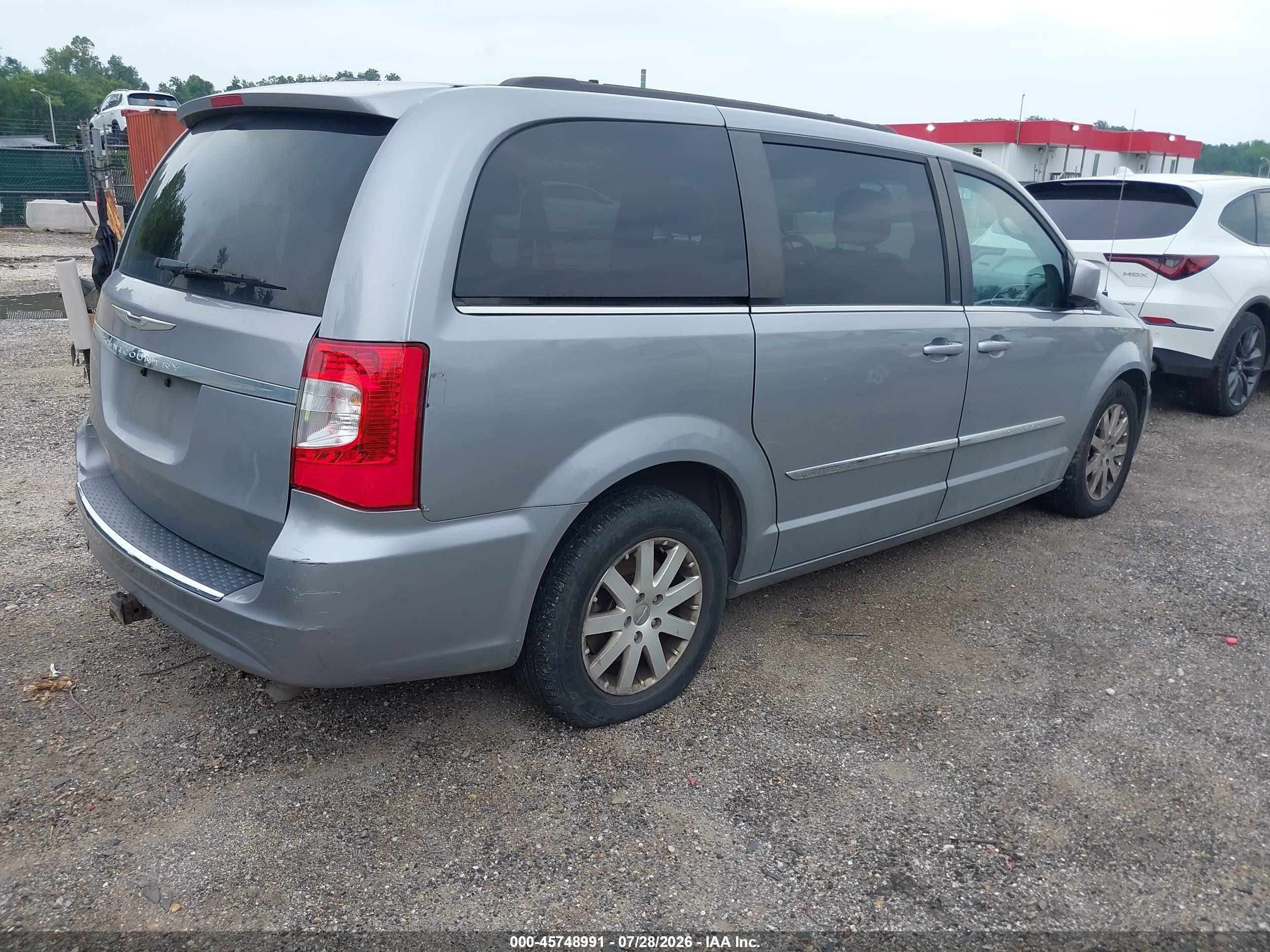 2014 Chrysler Town & Country Touring Красный vin: 2C4RC1BG7ER270791