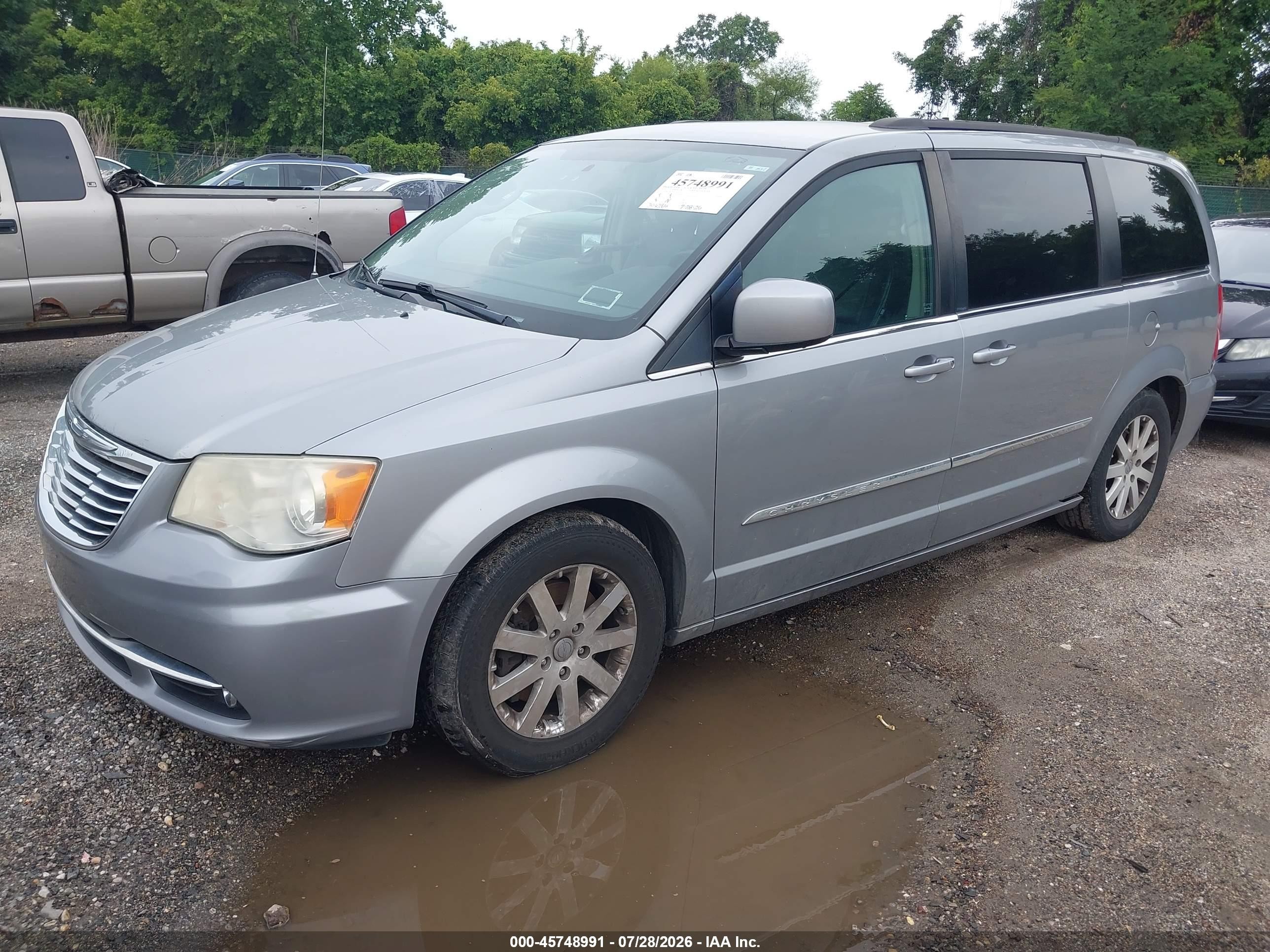 2014 Chrysler Town & Country Touring Красный vin: 2C4RC1BG7ER270791