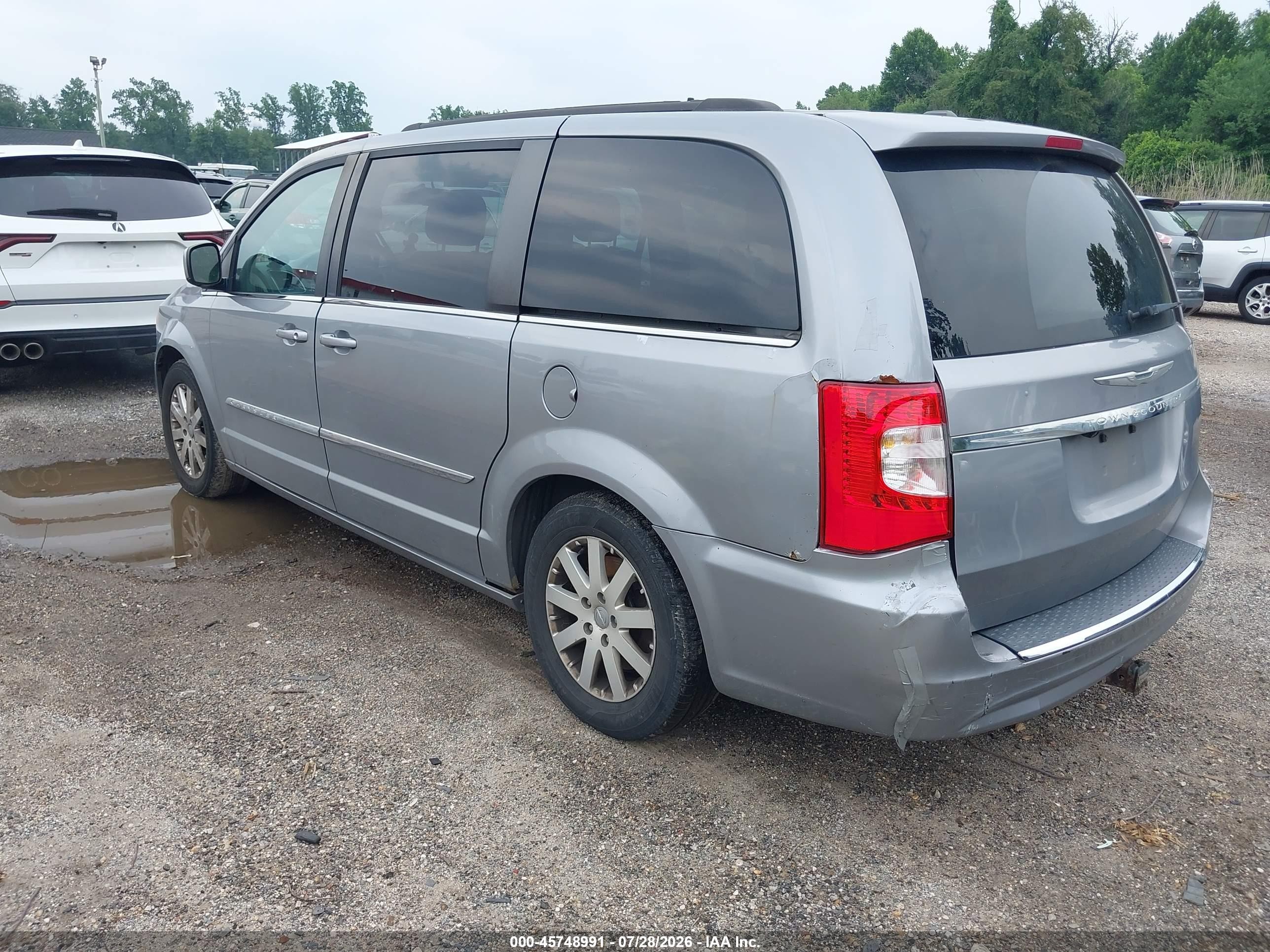 2014 Chrysler Town & Country Touring Красный vin: 2C4RC1BG7ER270791