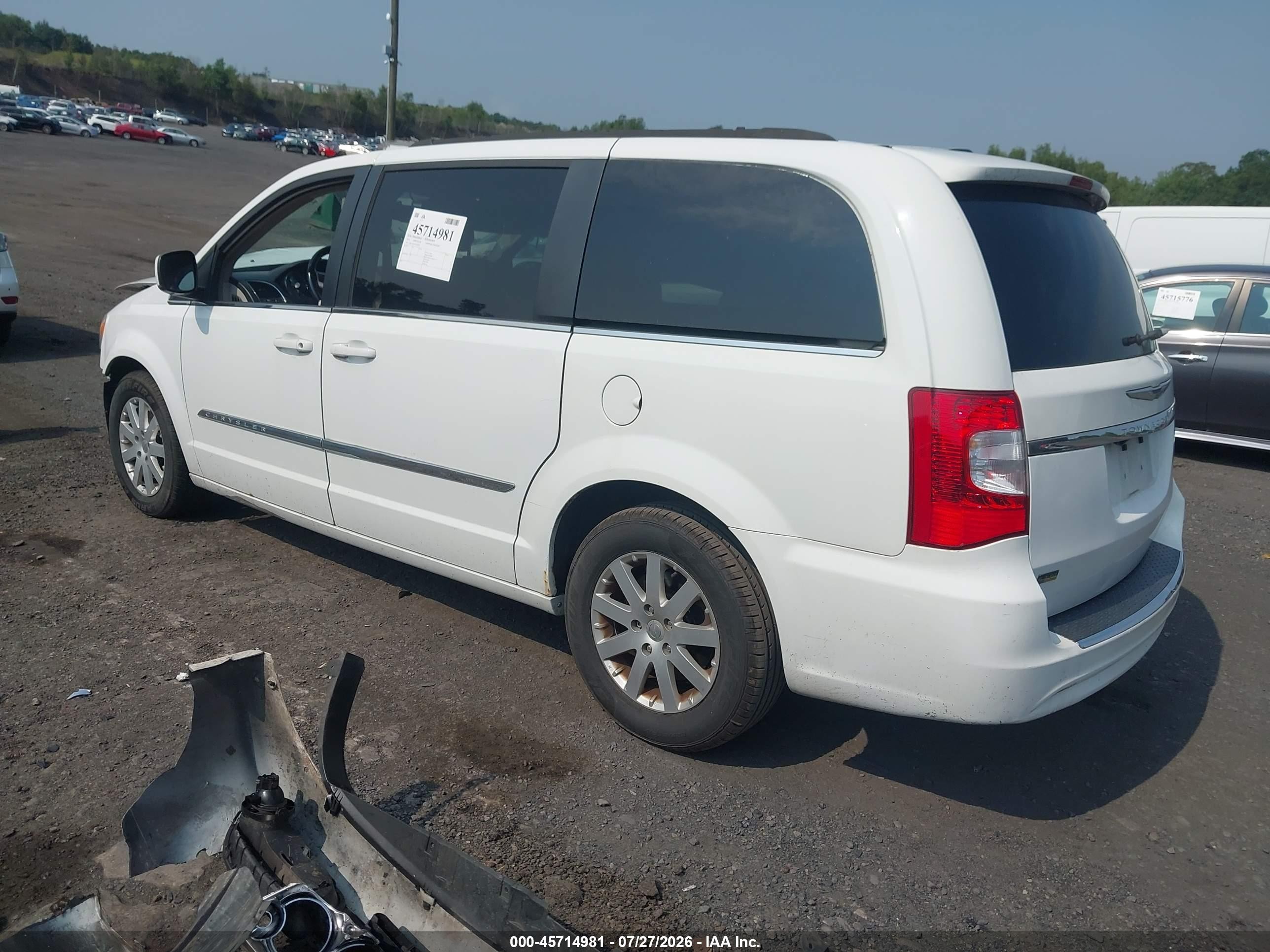 2014 Chrysler Town & Country Touring Белый vin: 2C4RC1BG7ER383009