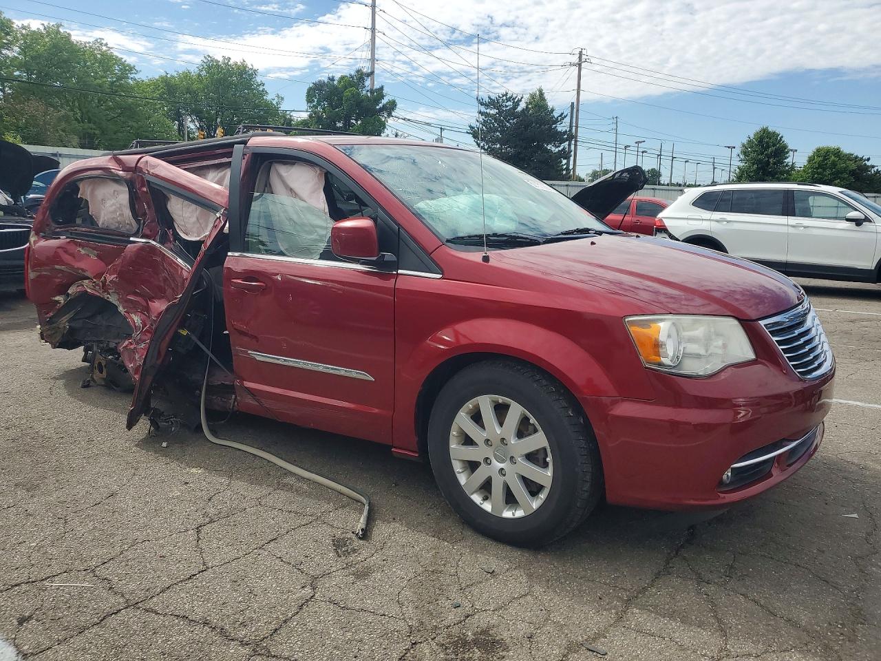 2014 Chrysler Town & Country Touring Red vin: 2C4RC1BG7ER398691