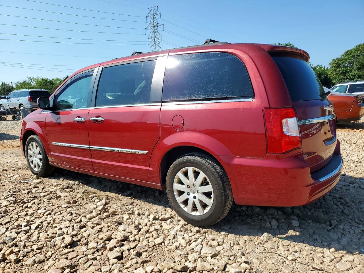 2014 Chrysler Town & Country Touring Red vin: 2C4RC1BG7ER418051