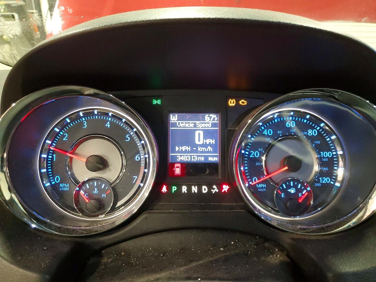 2014 Chrysler Town & Country Touring Red vin: 2C4RC1BG7ER435402