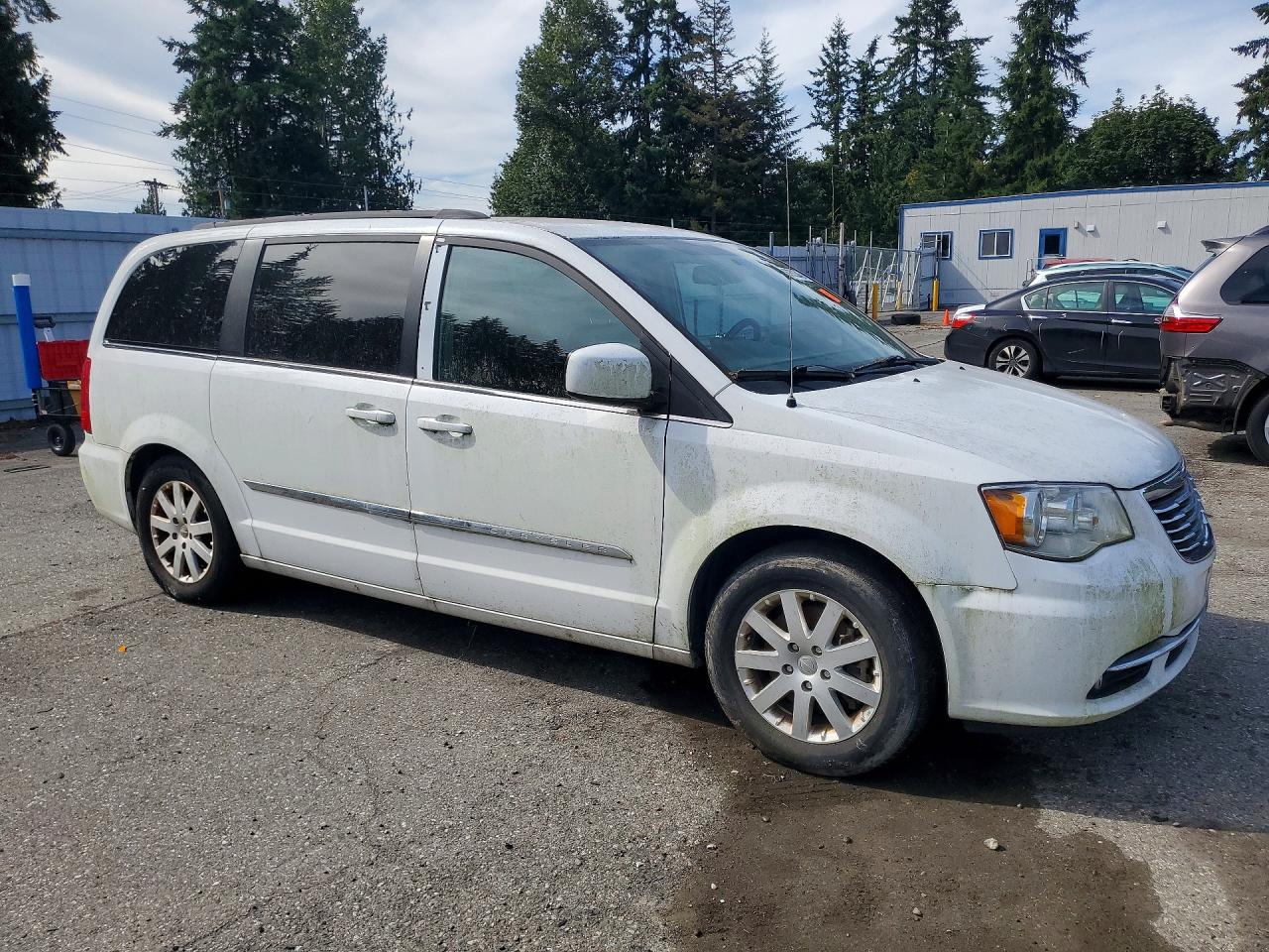 2015 Chrysler Town & Country Touring White vin: 2C4RC1BG7FR545528