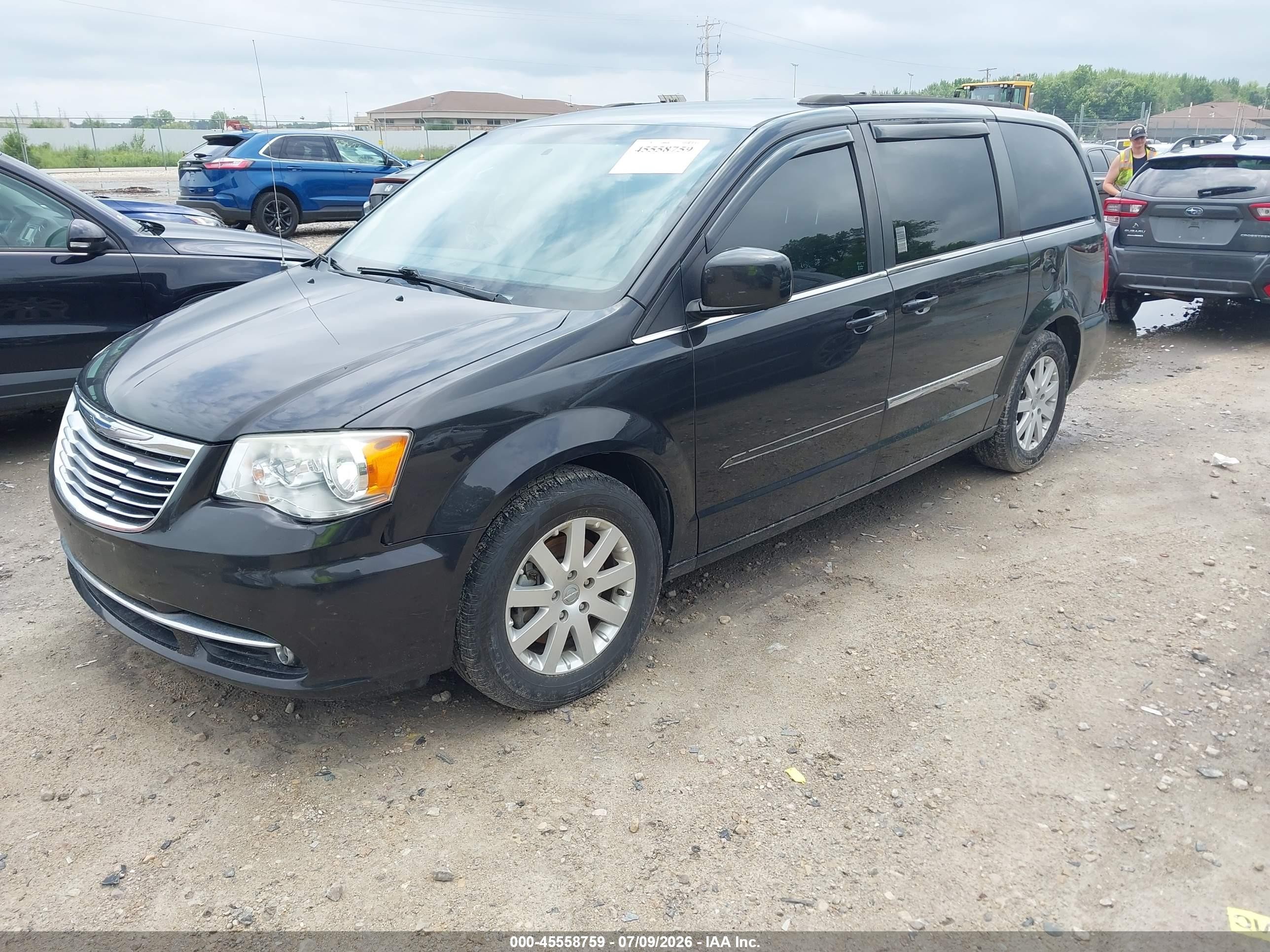 2015 Chrysler Town & Country Touring Black vin: 2C4RC1BG7FR573216
