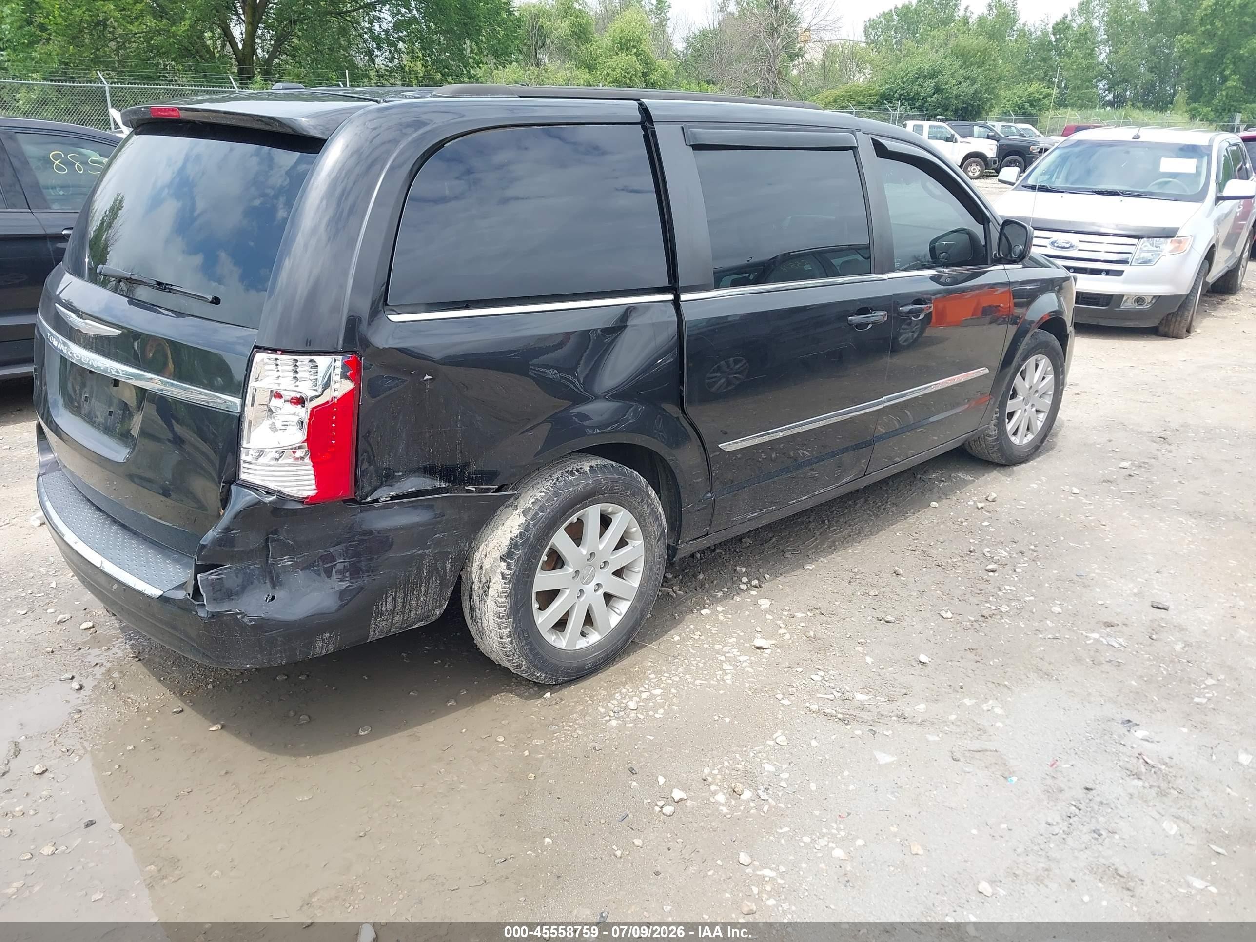 2015 Chrysler Town & Country Touring Black vin: 2C4RC1BG7FR573216