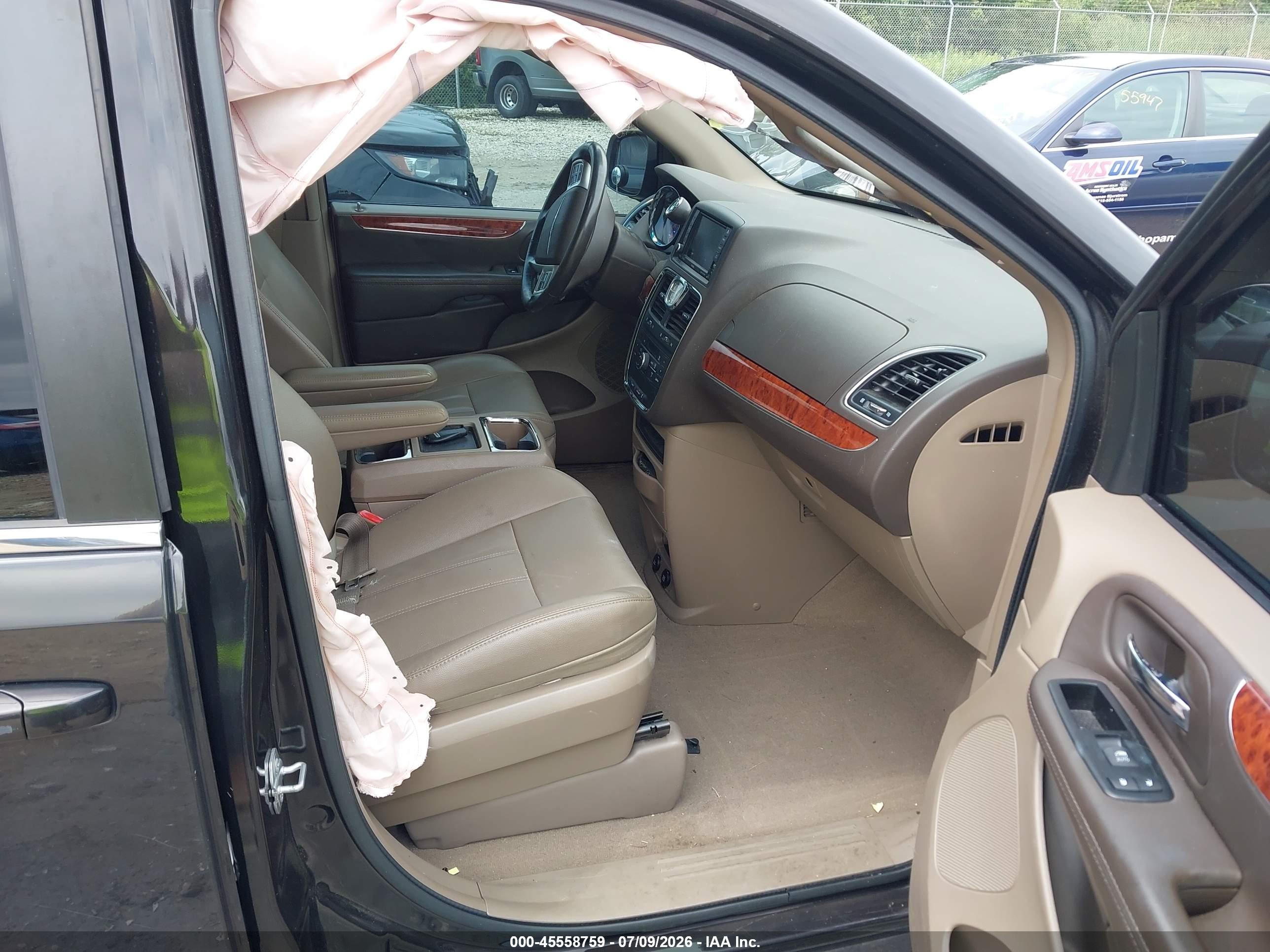 2015 Chrysler Town & Country Touring Black vin: 2C4RC1BG7FR573216