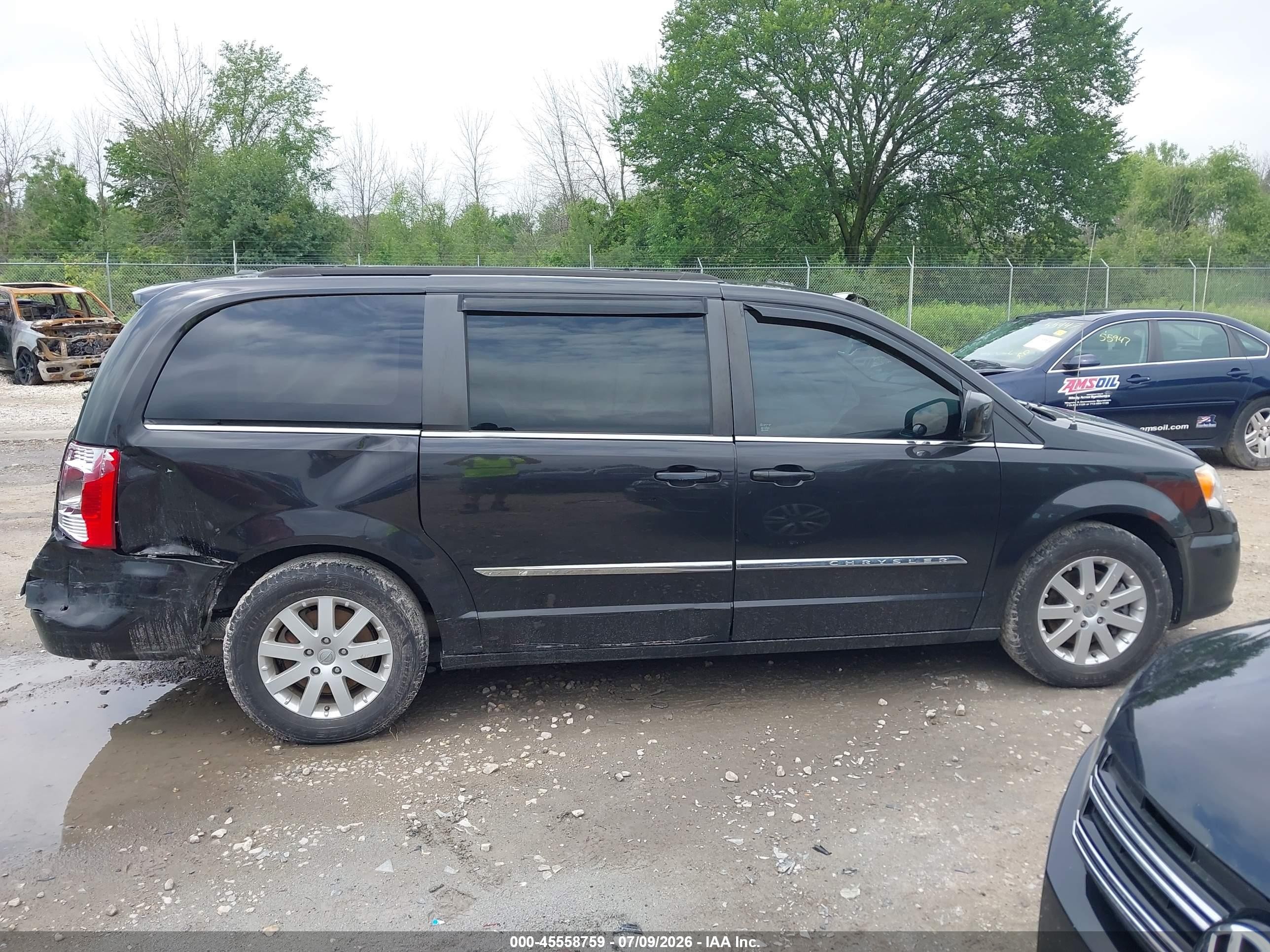 2015 Chrysler Town & Country Touring Black vin: 2C4RC1BG7FR573216