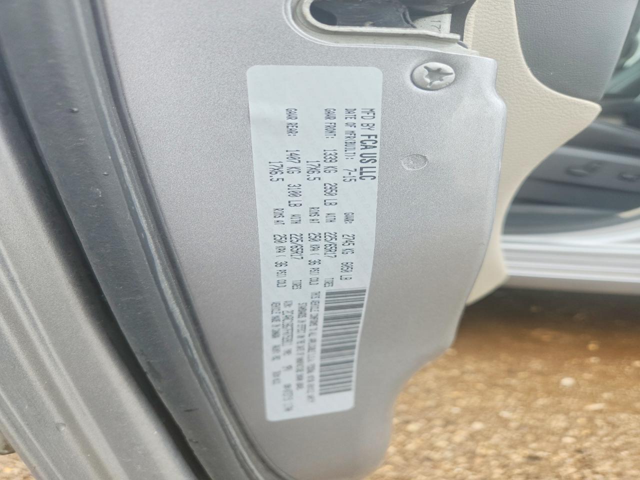 2015 Chrysler Town & Country Touring Silver vin: 2C4RC1BG7FR752811