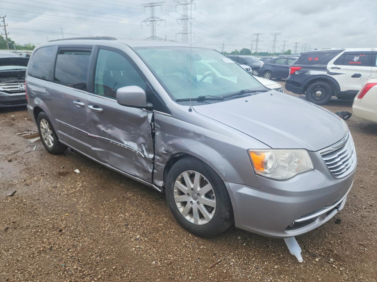 2015 Chrysler Town & Country Touring Silver vin: 2C4RC1BG7FR752811