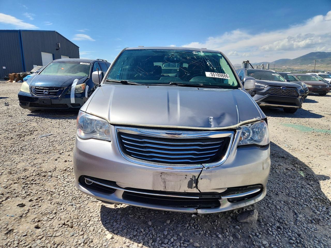 2016 Chrysler Town & Country Touring Silver vin: 2C4RC1BG7GR221996