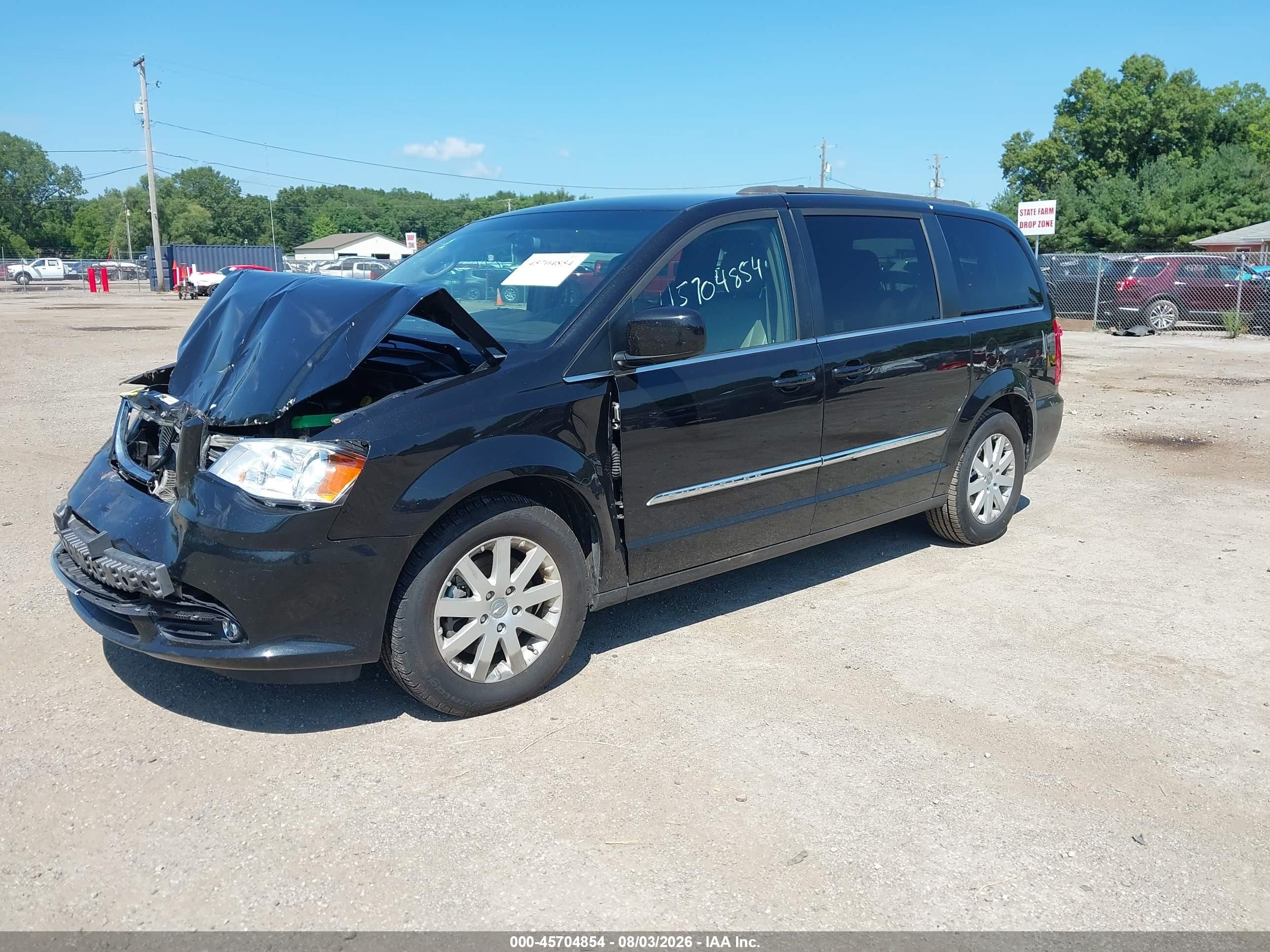 2016 Chrysler Town & Country Touring Black vin: 2C4RC1BG7GR230276