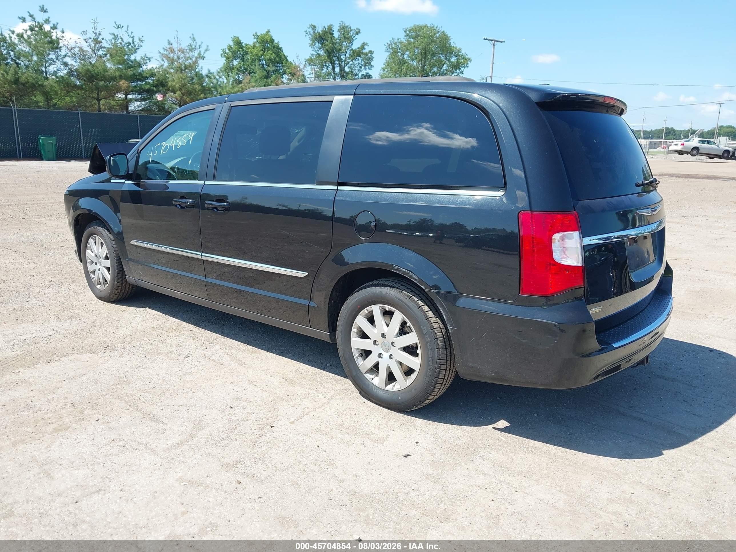 2016 Chrysler Town & Country Touring Black vin: 2C4RC1BG7GR230276