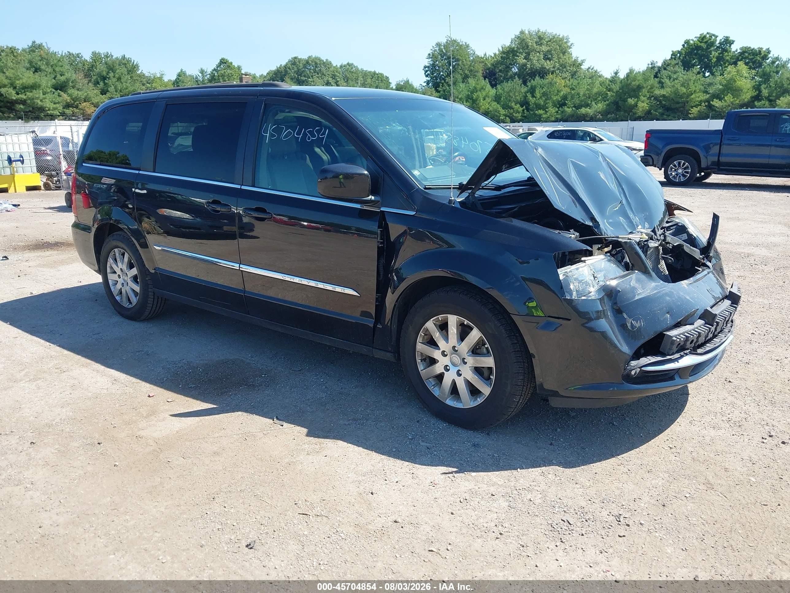 2016 Chrysler Town & Country Touring Black vin: 2C4RC1BG7GR230276