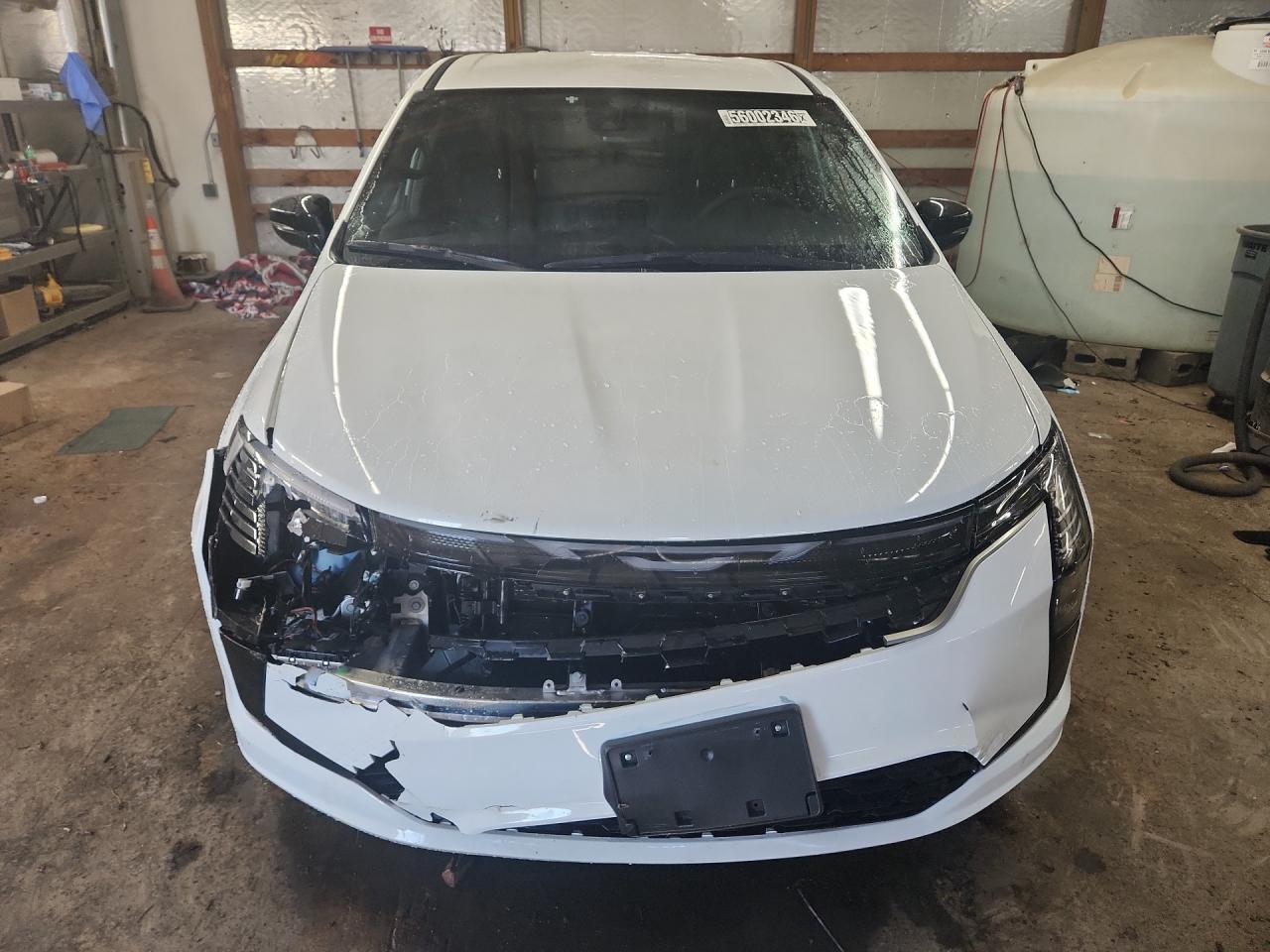 2027 Chrysler Pacifica Select White vin: 2C4RC1BG7VR556169 Damage: Front Bumper Reinforcement, Bent, 1/2 To 1 Inch