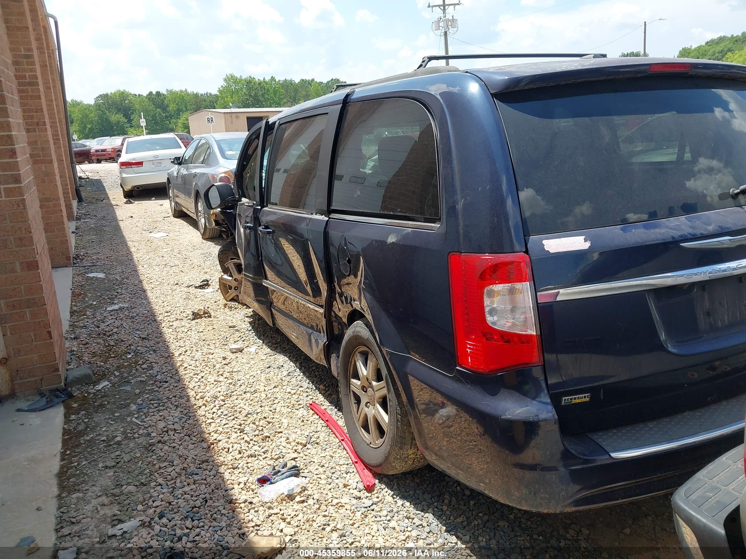 2012 Chrysler Town & Country Touring Blue vin: 2C4RC1BG8CR344703