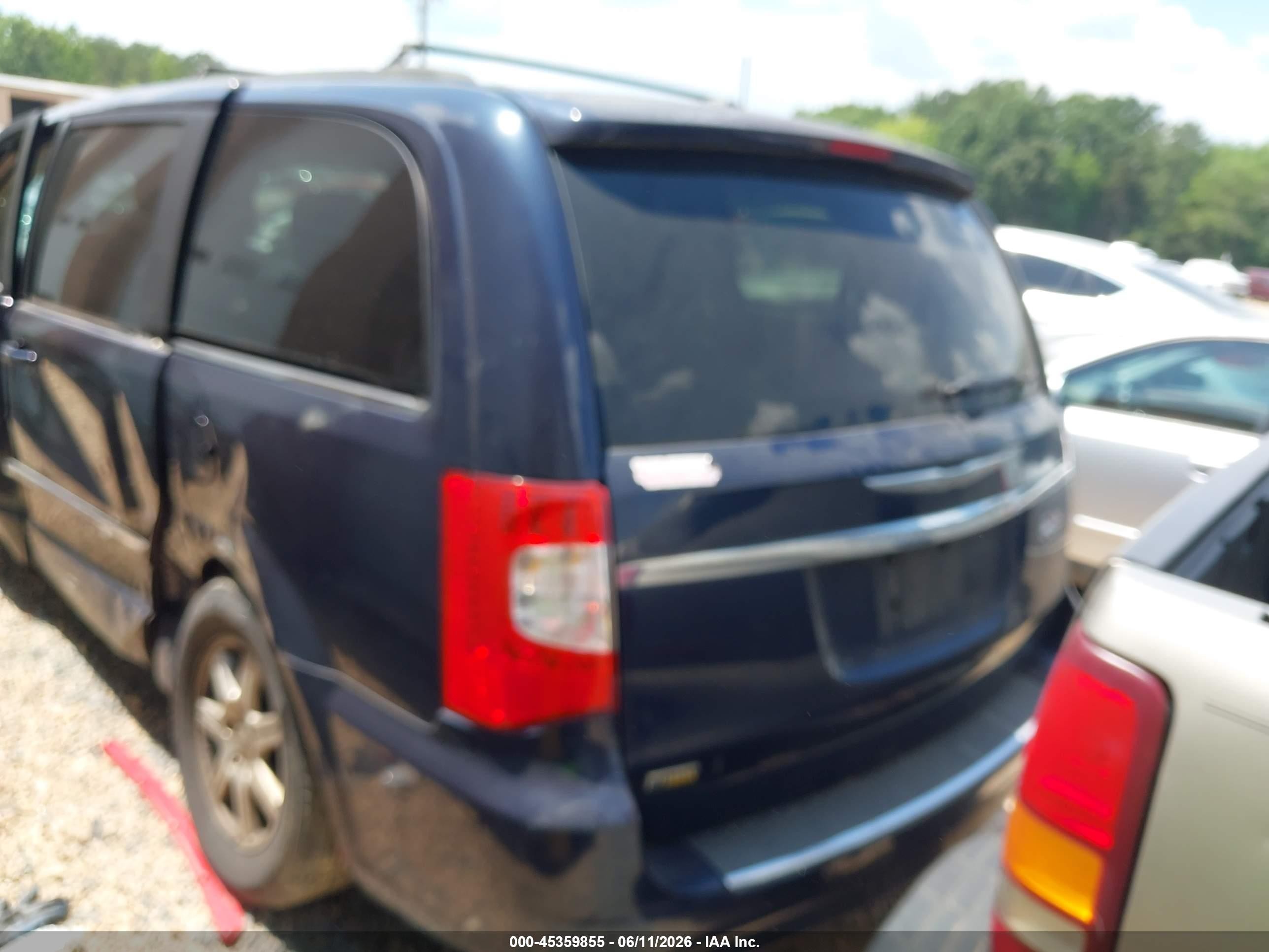 2012 Chrysler Town & Country Touring Blue vin: 2C4RC1BG8CR344703