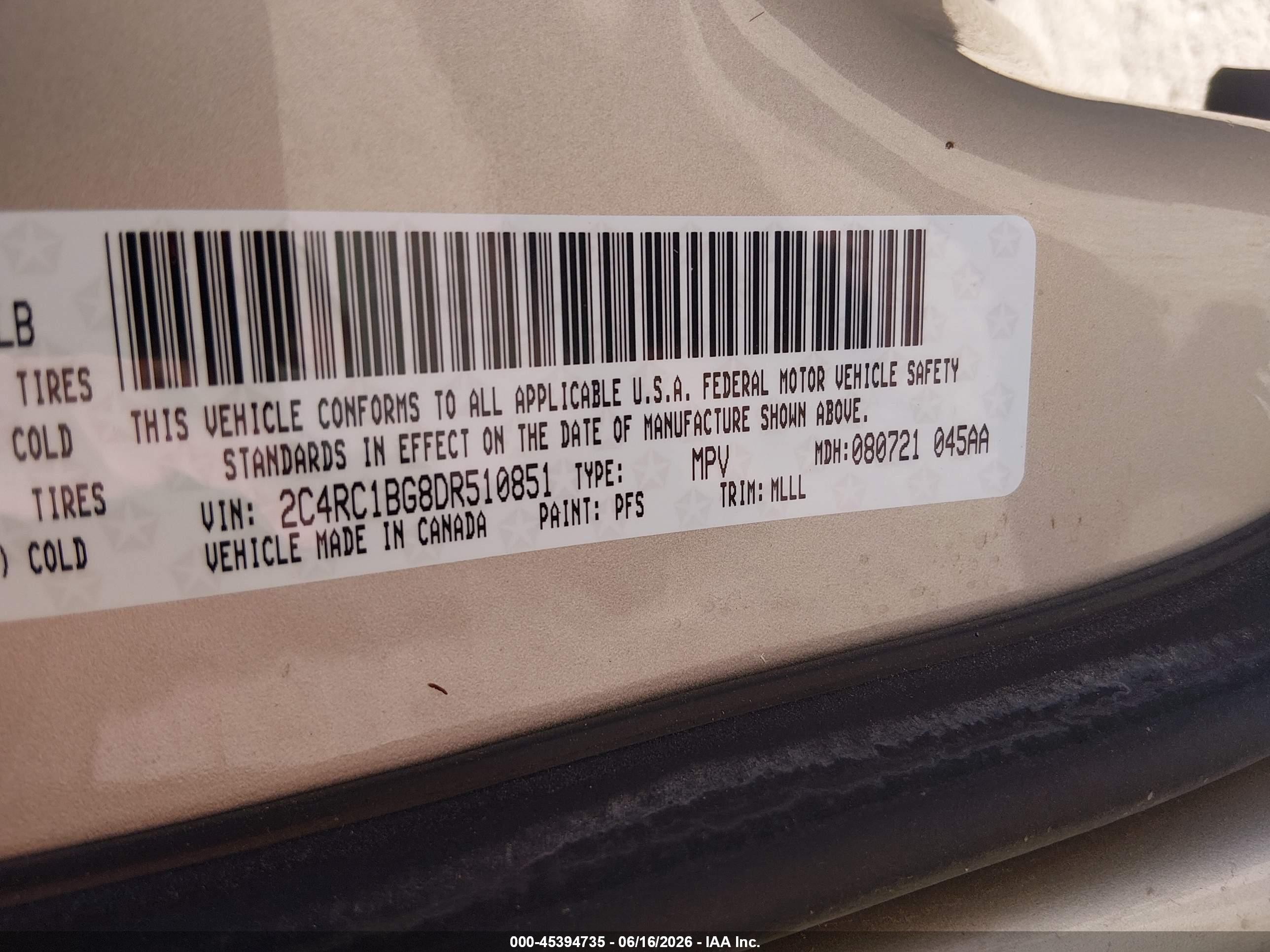2013 Chrysler Town & Country Touring Золотой vin: 2C4RC1BG8DR510851