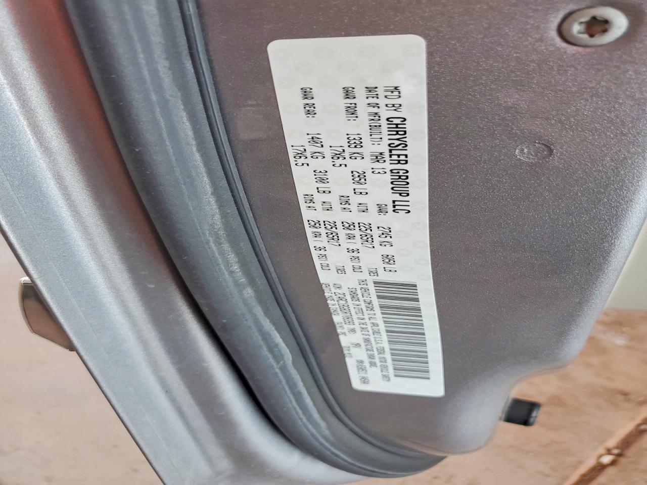 2013 Chrysler Town & Country Touring Silver vin: 2C4RC1BG8DR708393