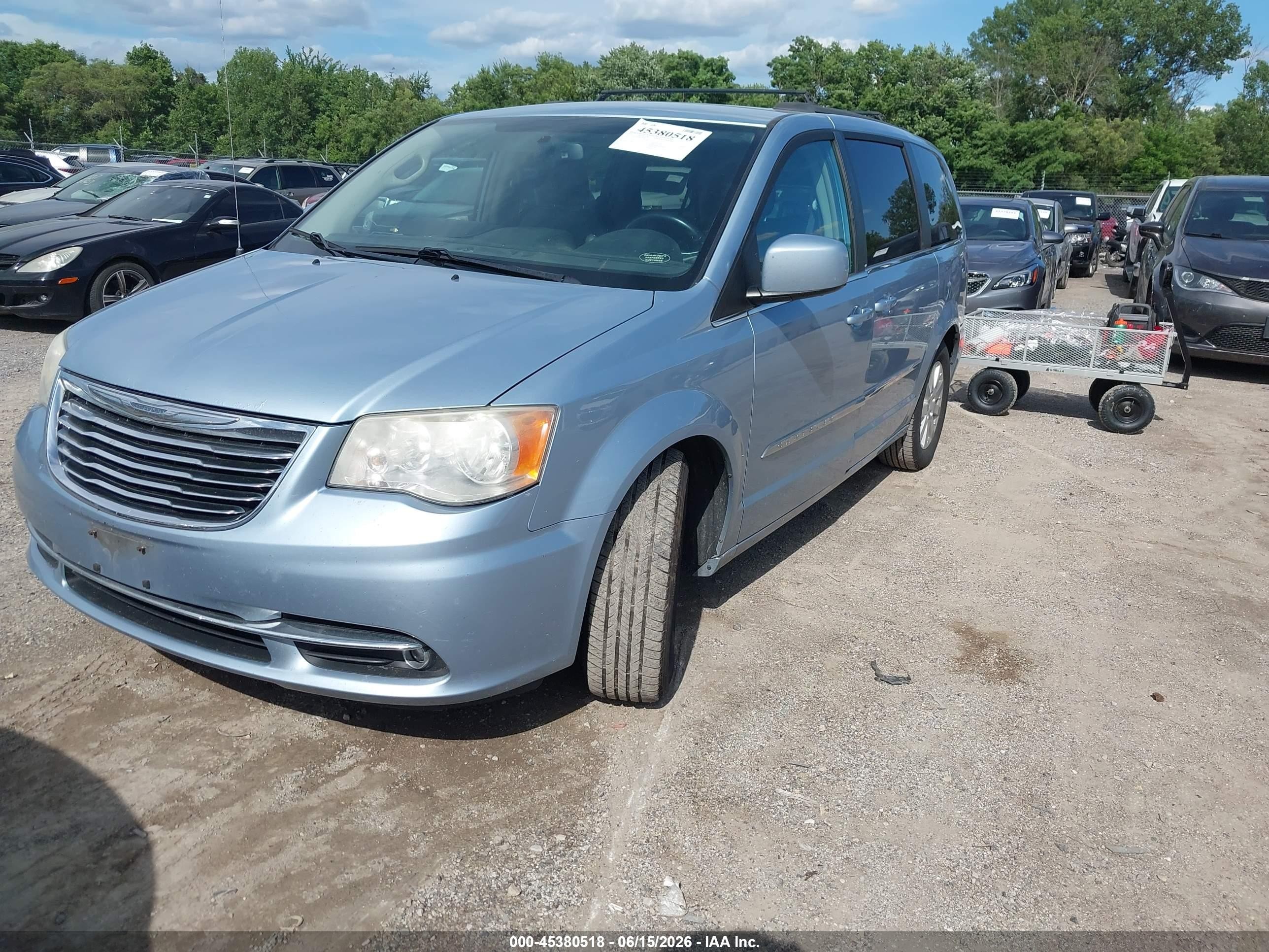 2013 Chrysler Town & Country Touring Light Blue vin: 2C4RC1BG8DR708930