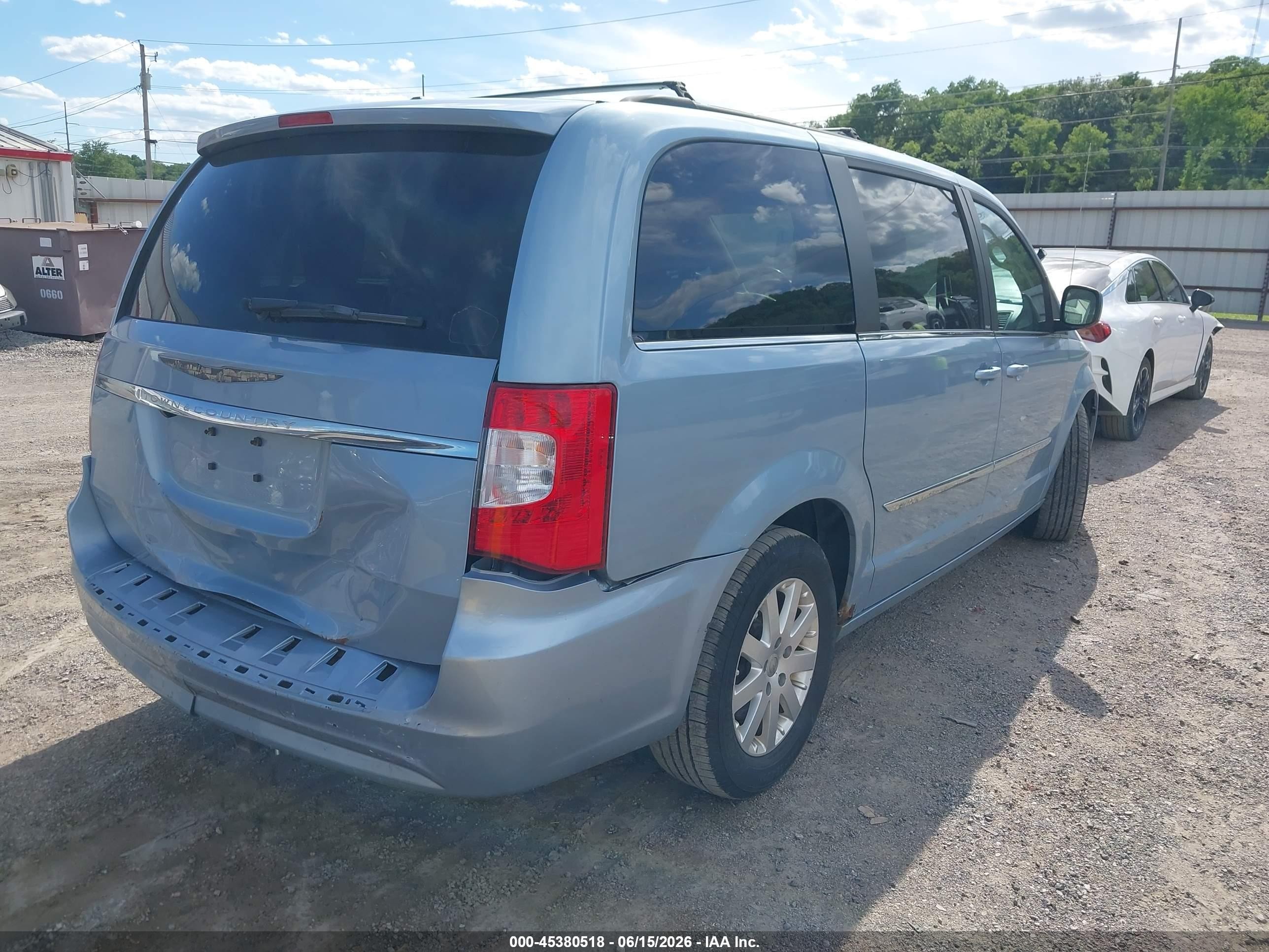 2013 Chrysler Town & Country Touring Light Blue vin: 2C4RC1BG8DR708930