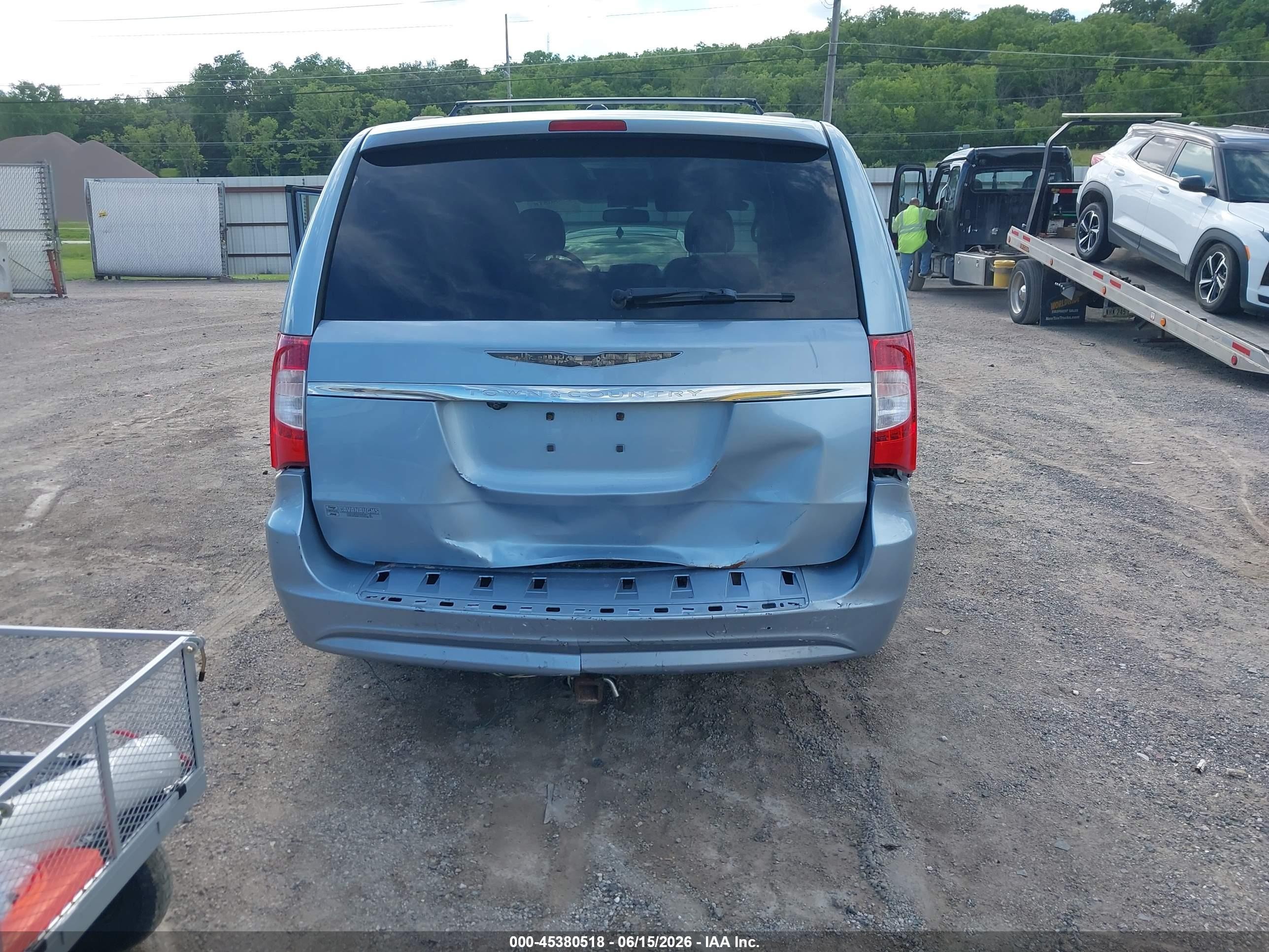2013 Chrysler Town & Country Touring Light Blue vin: 2C4RC1BG8DR708930