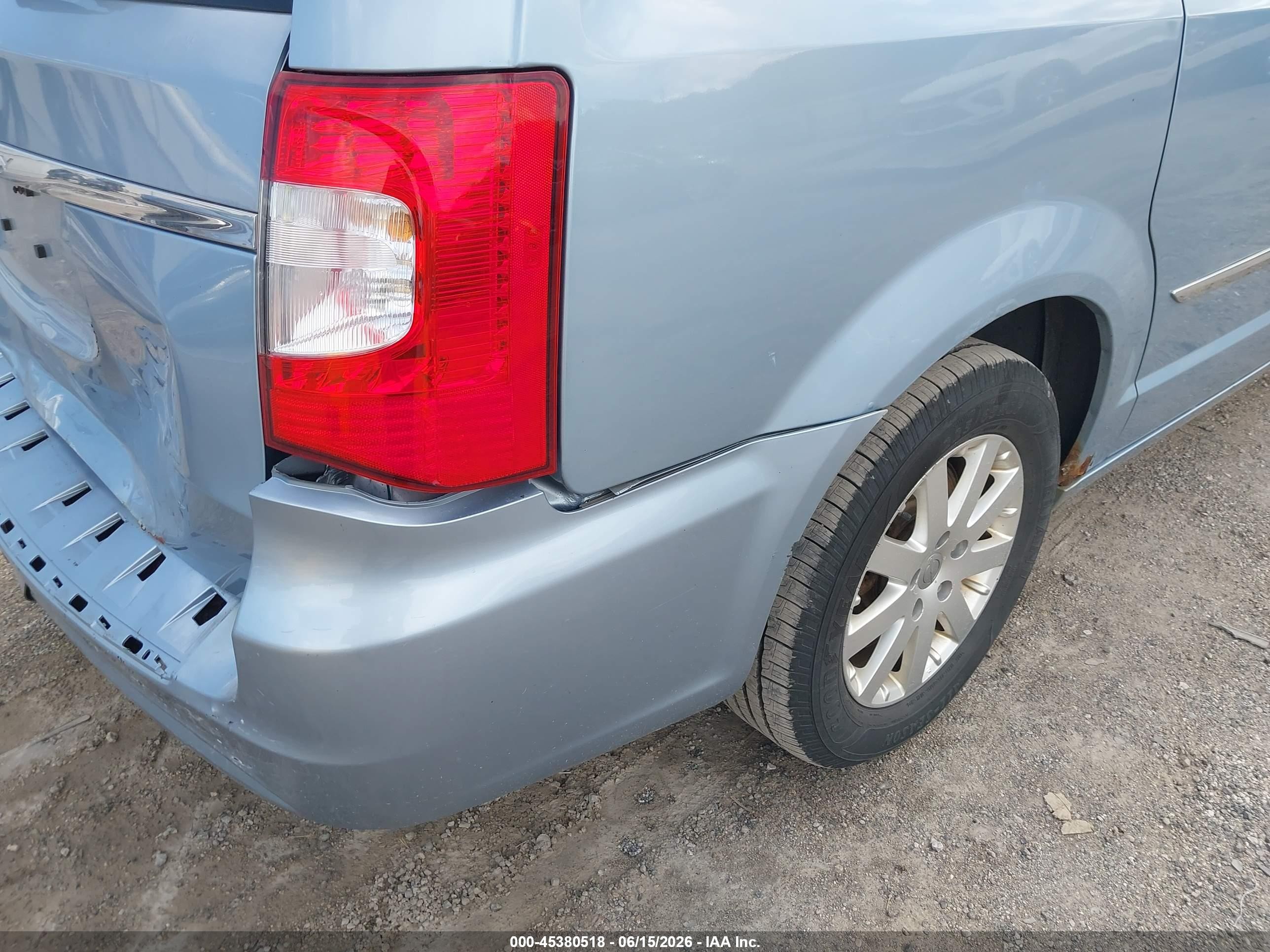 2013 Chrysler Town & Country Touring Light Blue vin: 2C4RC1BG8DR708930