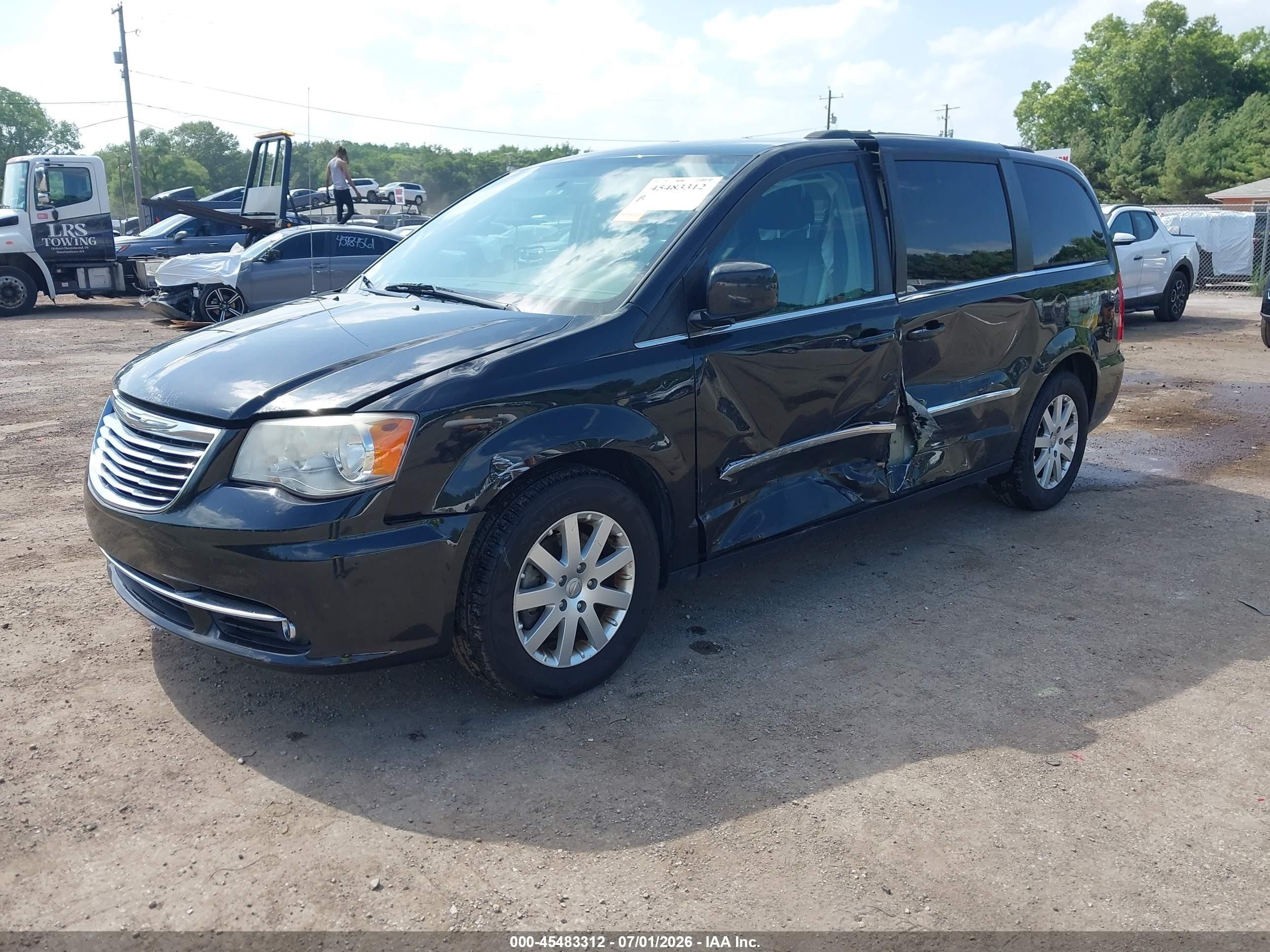 2013 Chrysler Town & Country Touring Black vin: 2C4RC1BG8DR756332