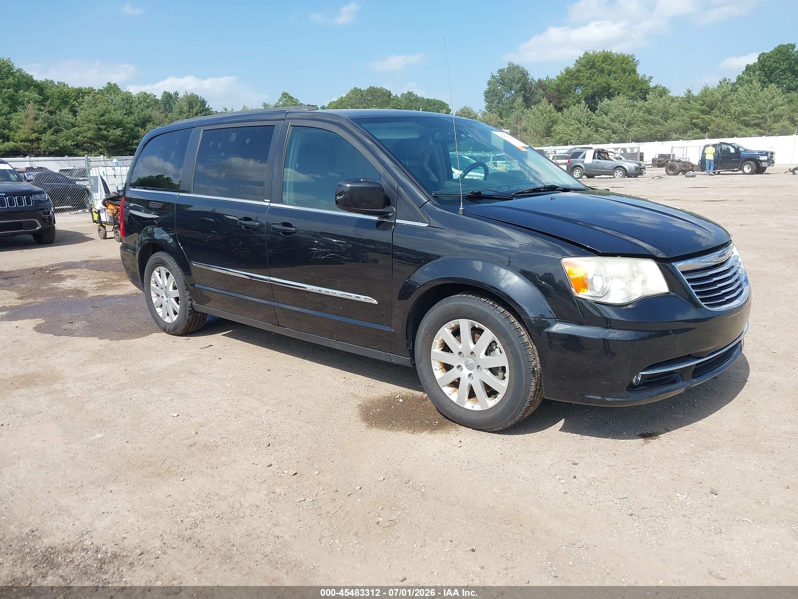 2013 Chrysler Town & Country Touring Black vin: 2C4RC1BG8DR756332