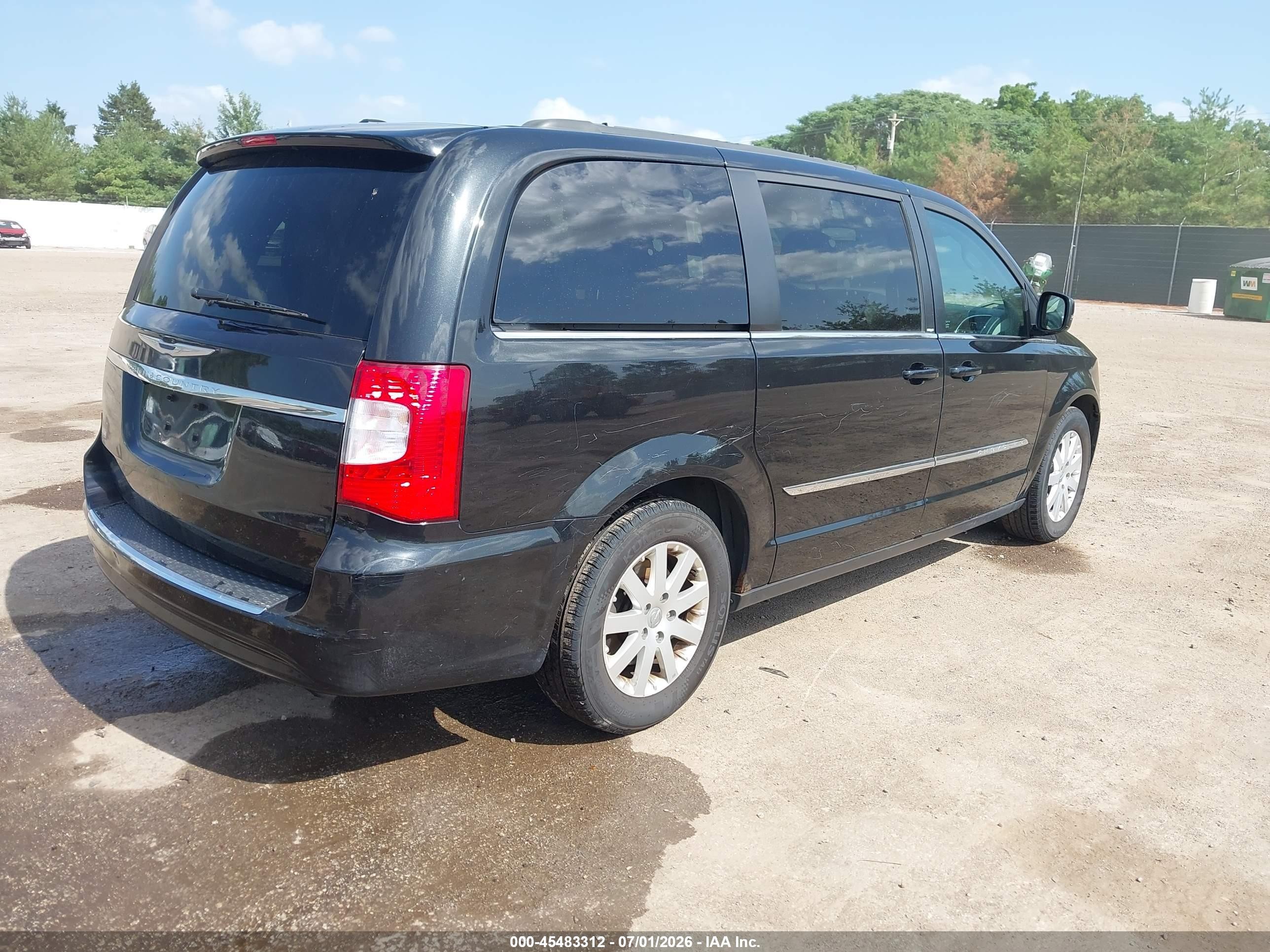 2013 Chrysler Town & Country Touring Black vin: 2C4RC1BG8DR756332