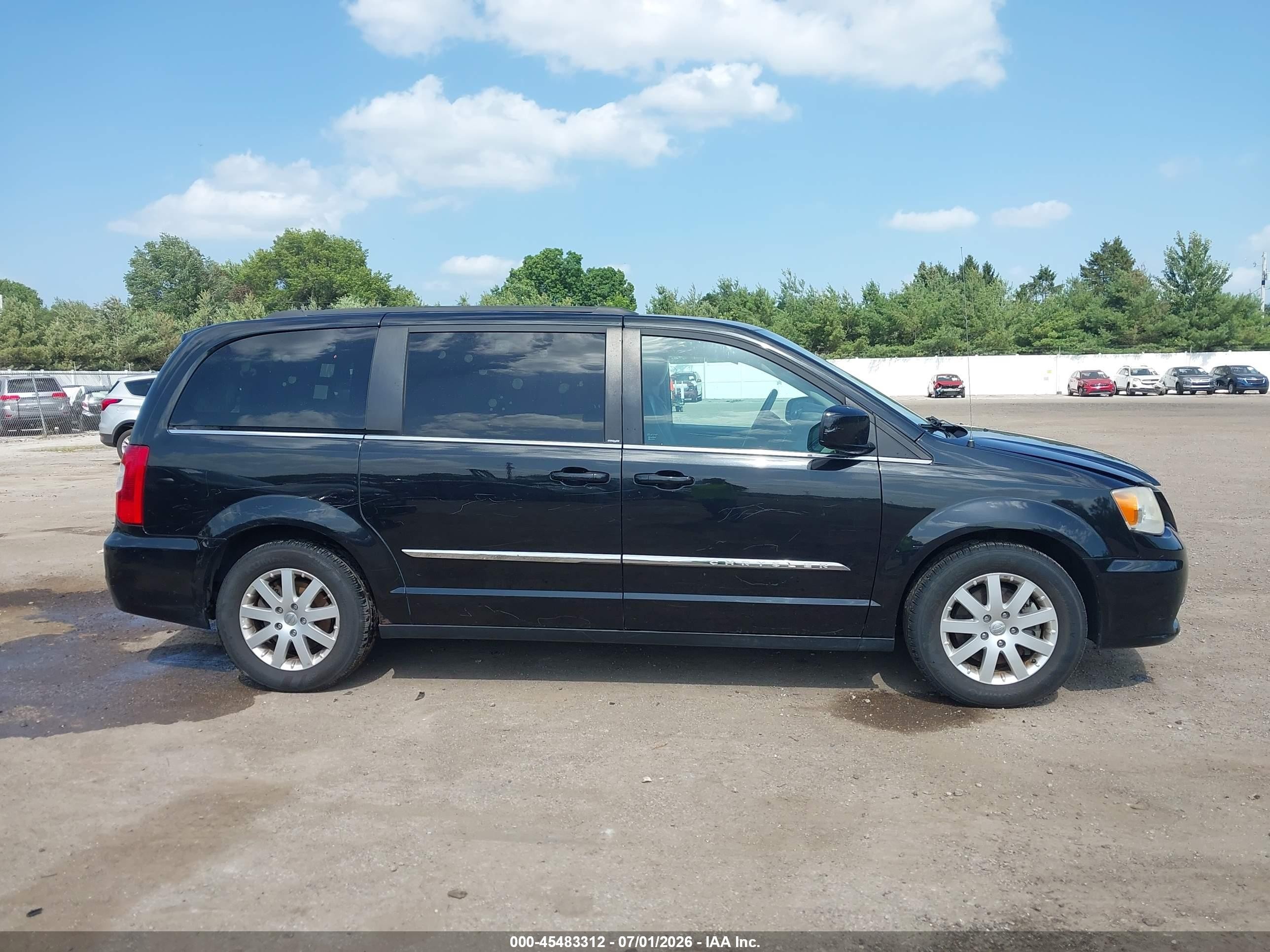 2013 Chrysler Town & Country Touring Black vin: 2C4RC1BG8DR756332