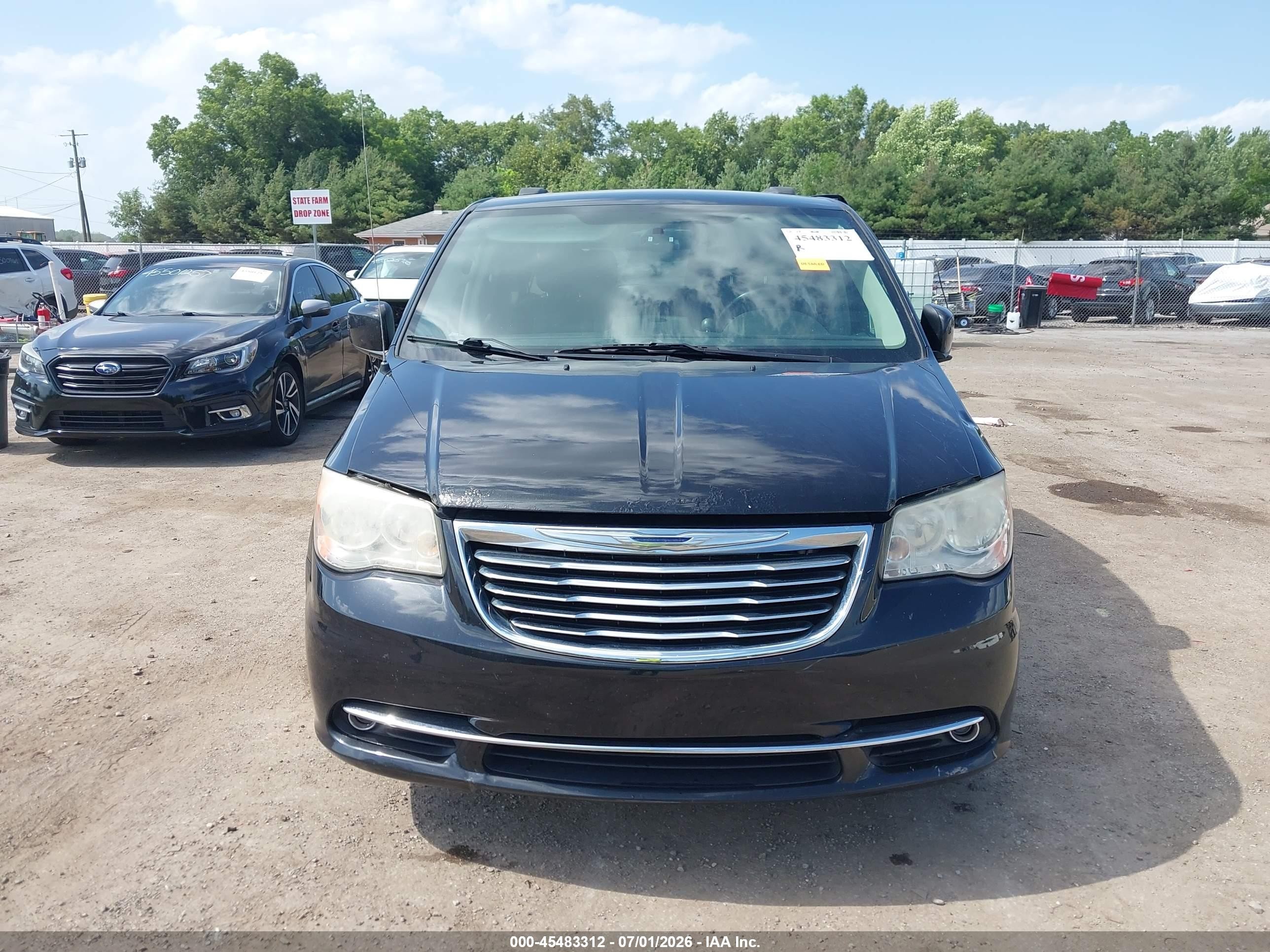 2013 Chrysler Town & Country Touring Black vin: 2C4RC1BG8DR756332