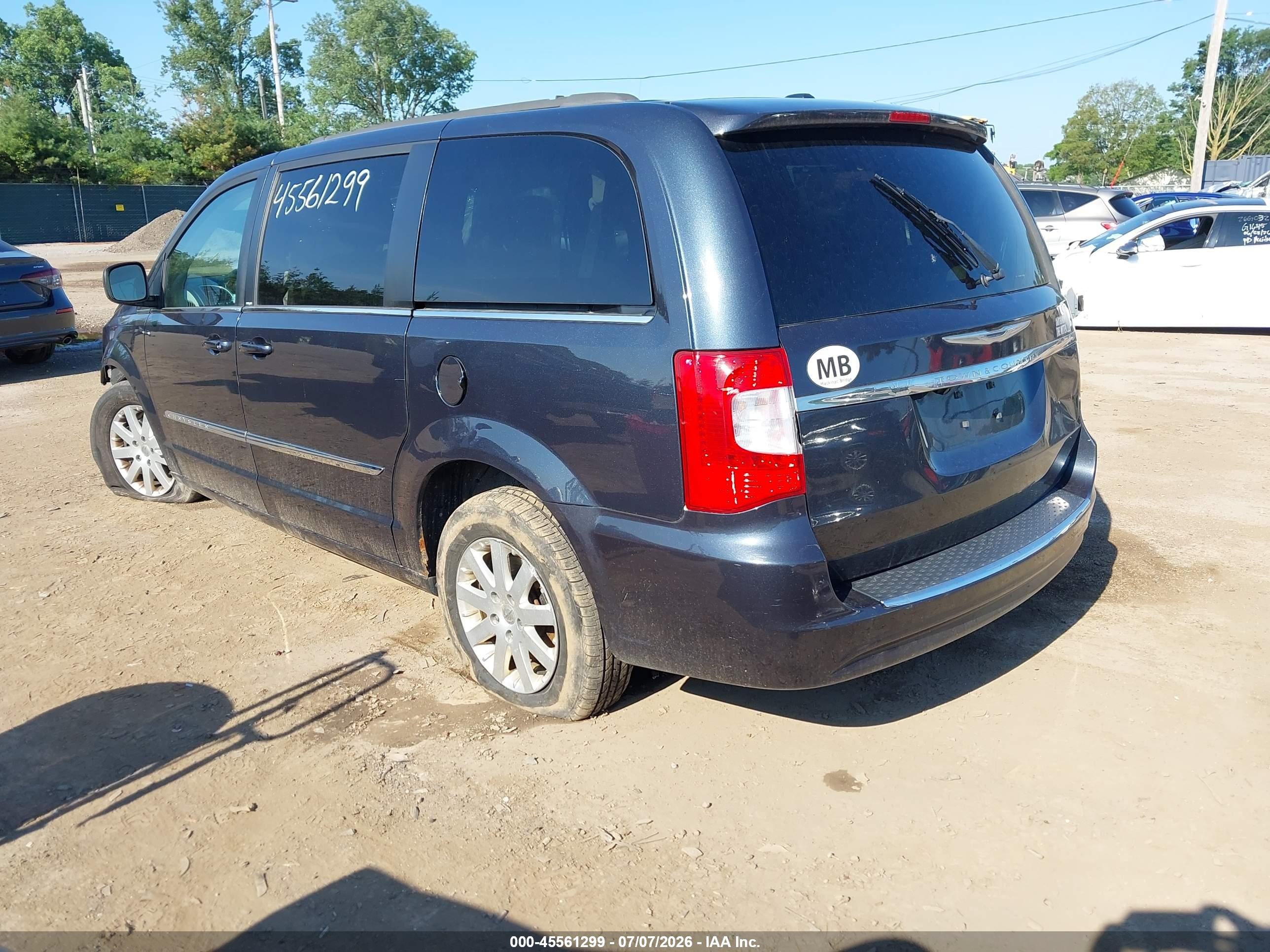 2013 Chrysler Town & Country Touring Black vin: 2C4RC1BG8DR778654