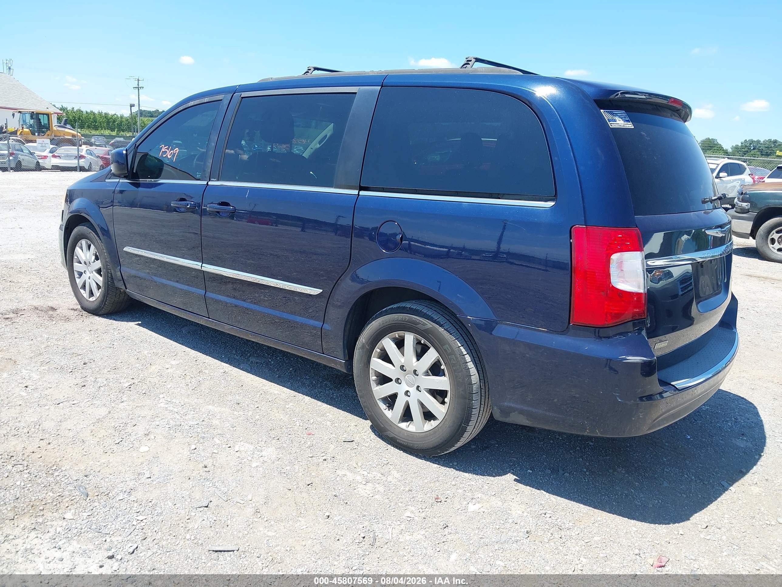 2013 Chrysler Town & Country Touring Синий vin: 2C4RC1BG8DR779089