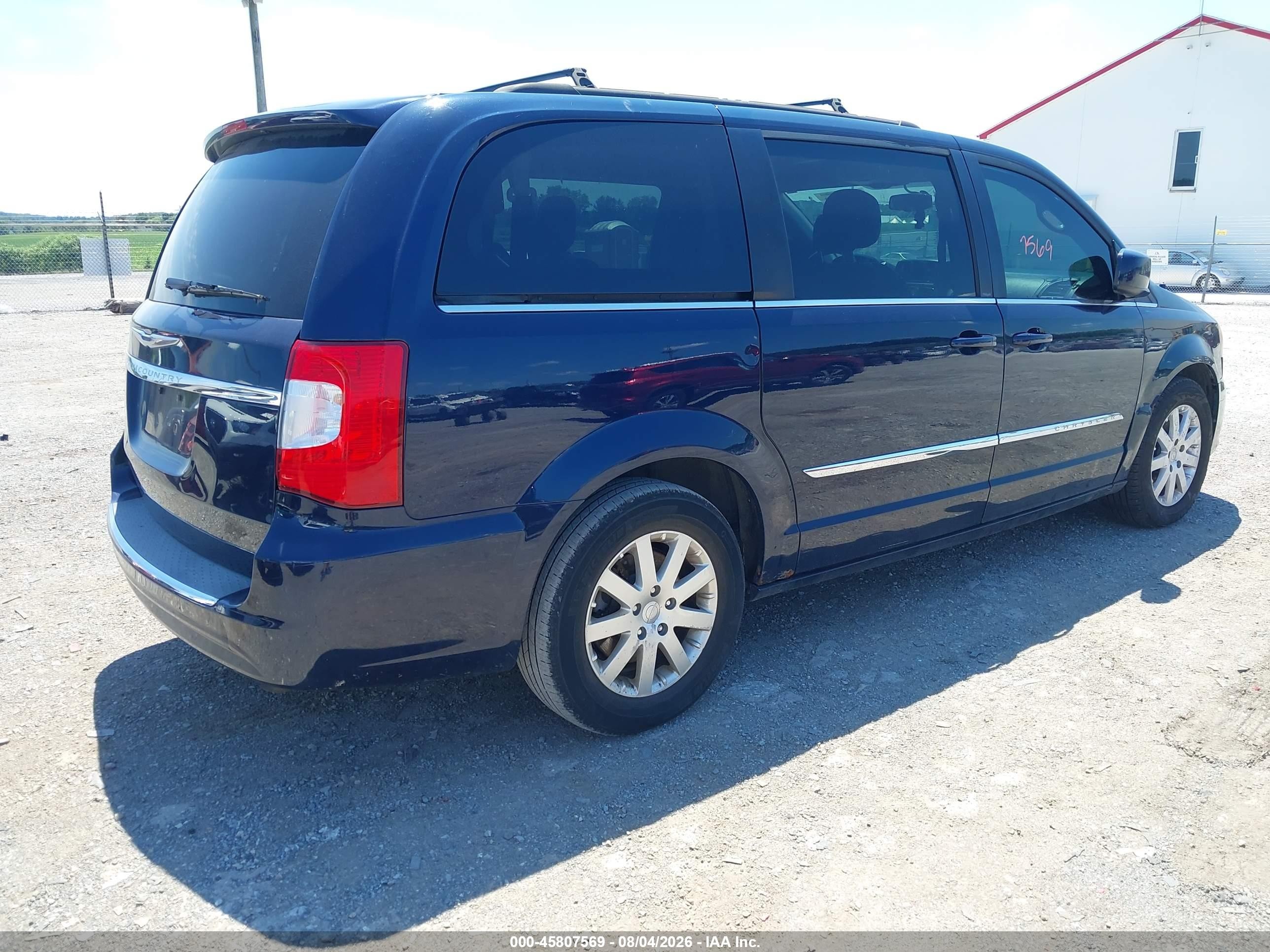 2013 Chrysler Town & Country Touring Синий vin: 2C4RC1BG8DR779089
