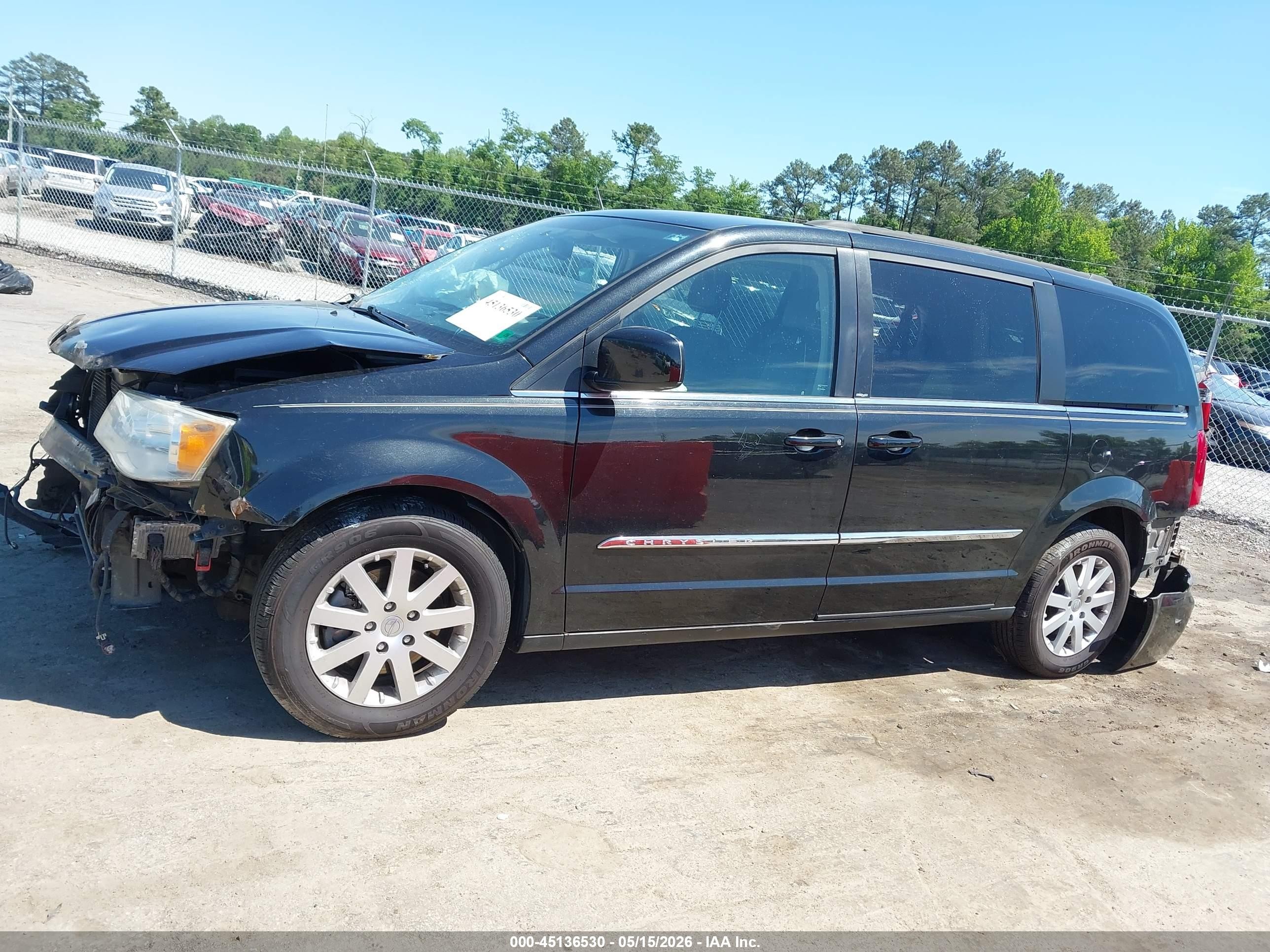 2013 Chrysler Town & Country Touring Black vin: 2C4RC1BG8DR805979