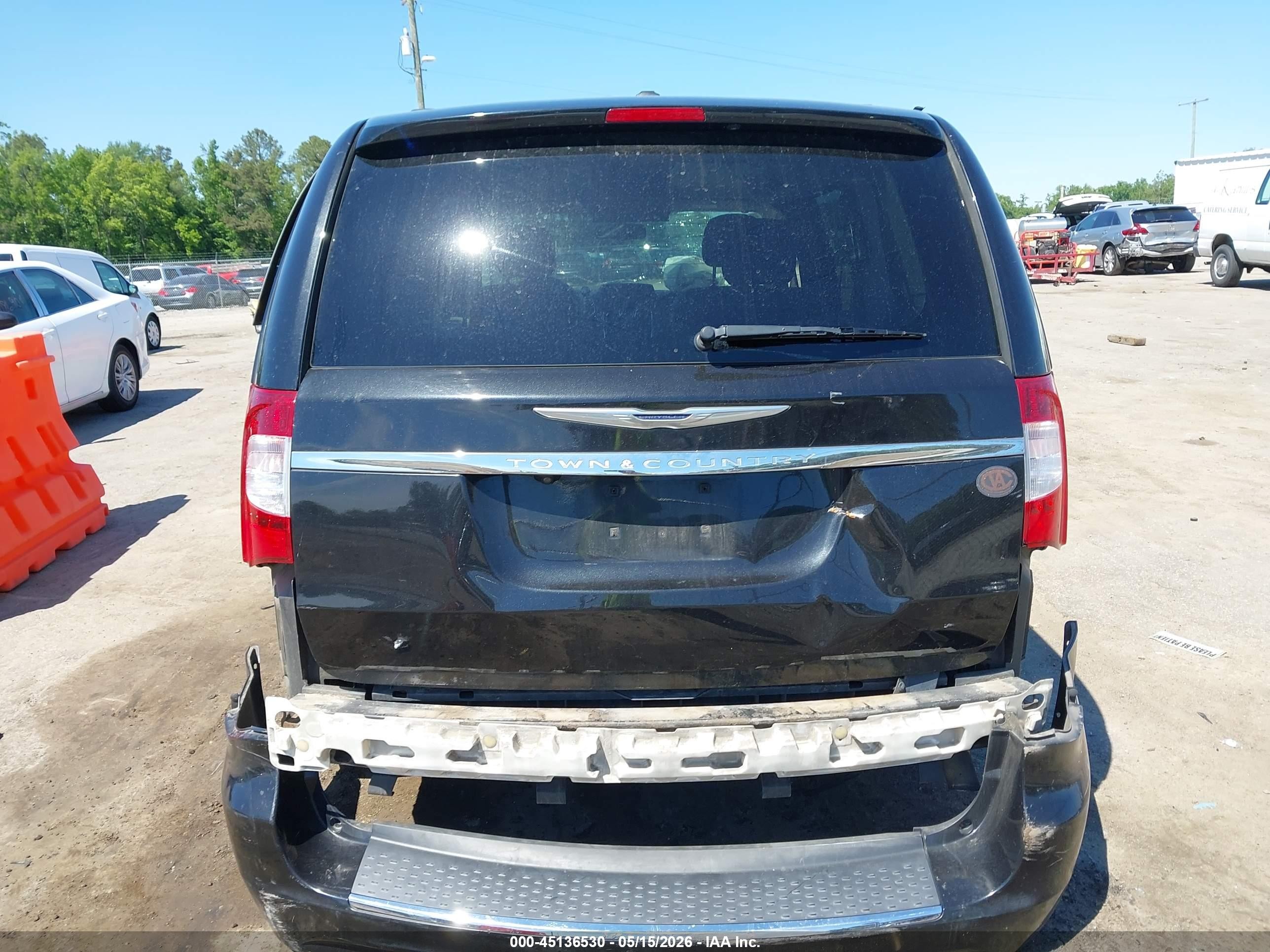 2013 Chrysler Town & Country Touring Black vin: 2C4RC1BG8DR805979