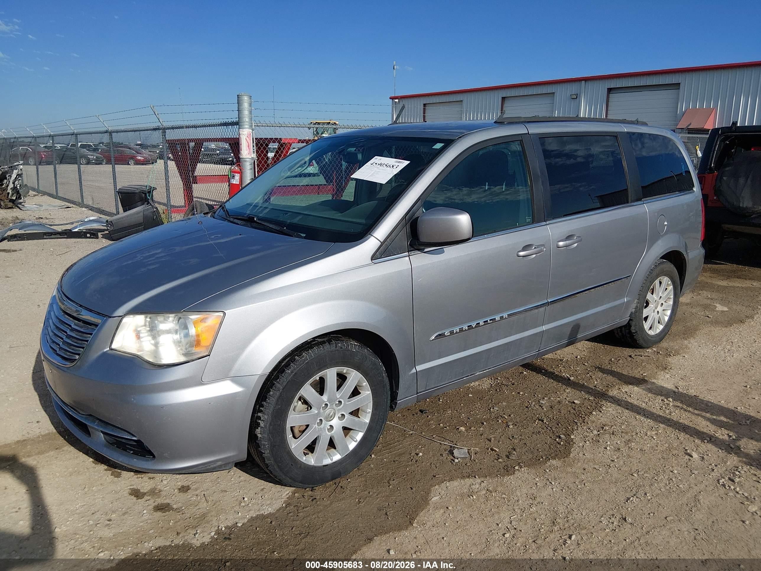 2014 Chrysler Town & Country Touring Silver vin: 2C4RC1BG8ER125503