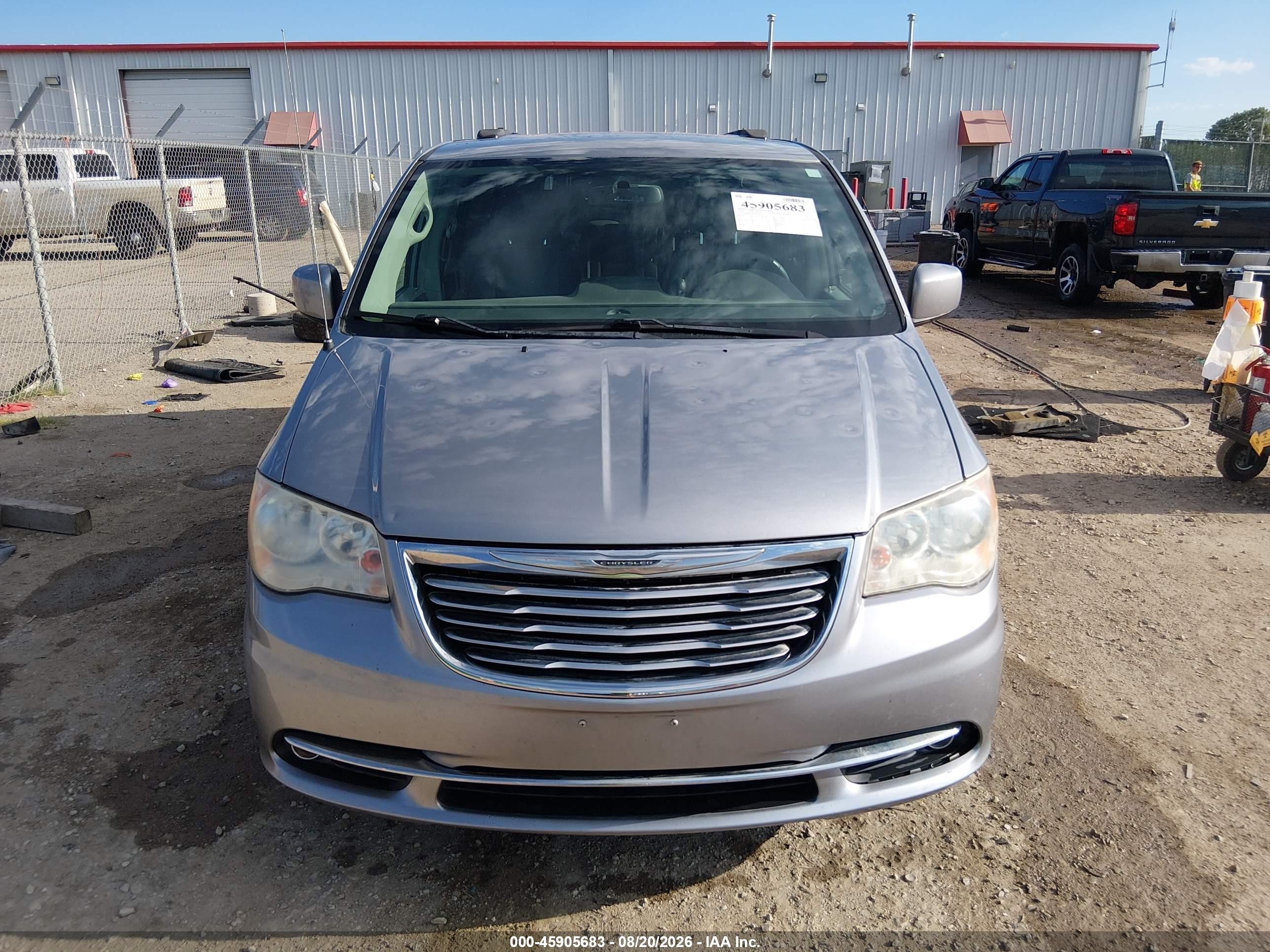 2014 Chrysler Town & Country Touring Silver vin: 2C4RC1BG8ER125503