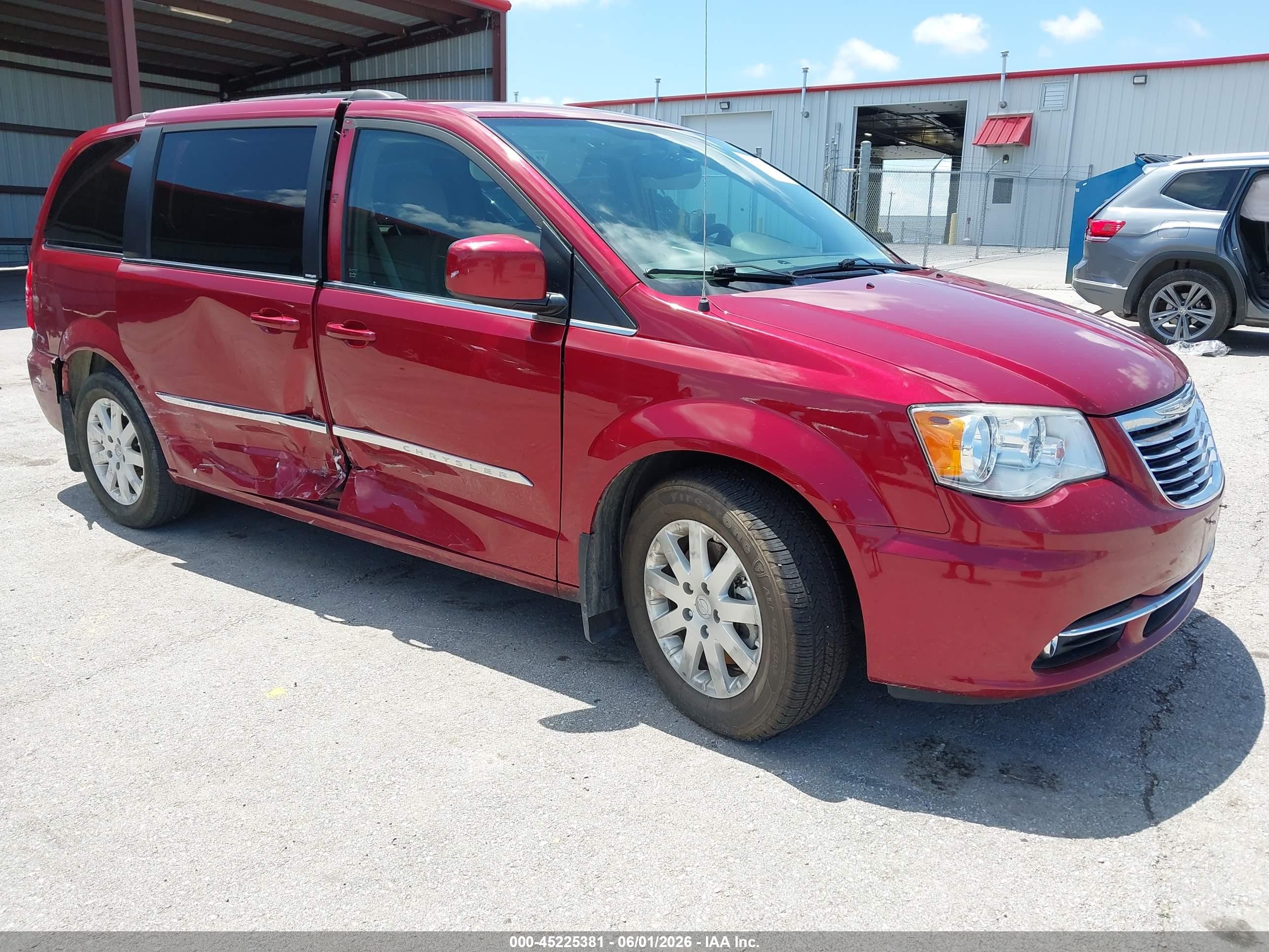 2014 Chrysler Town & Country Touring Burgundy vin: 2C4RC1BG8ER144407