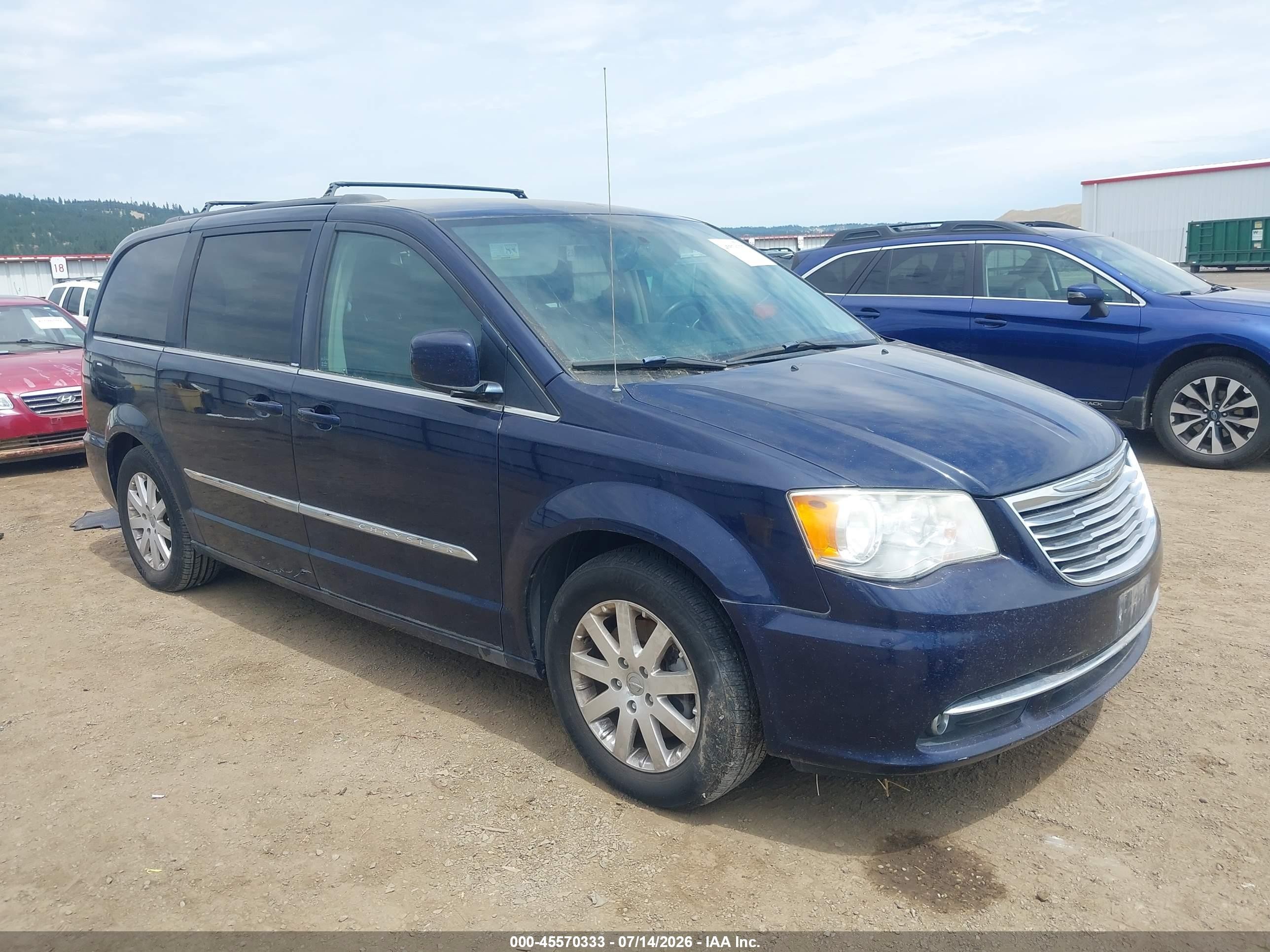 2014 Chrysler Town & Country Touring Blue vin: 2C4RC1BG8ER196328
